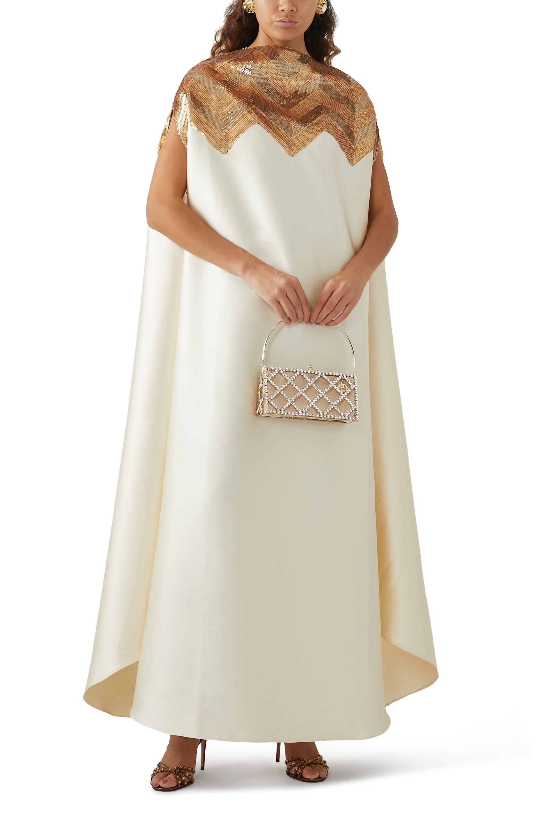 Chevron Sequin Kaftan