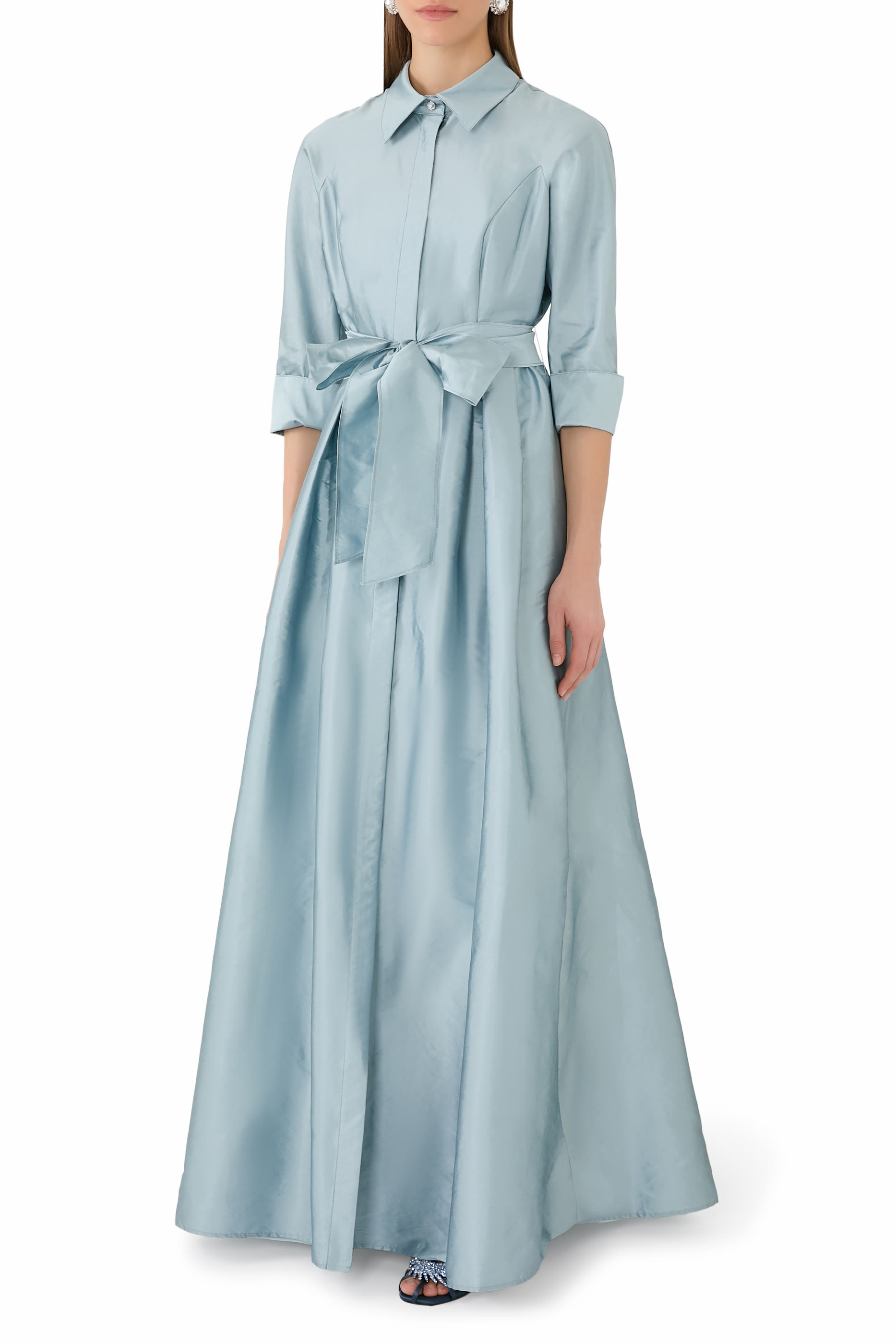 Taffeta Shirt Waist Gown