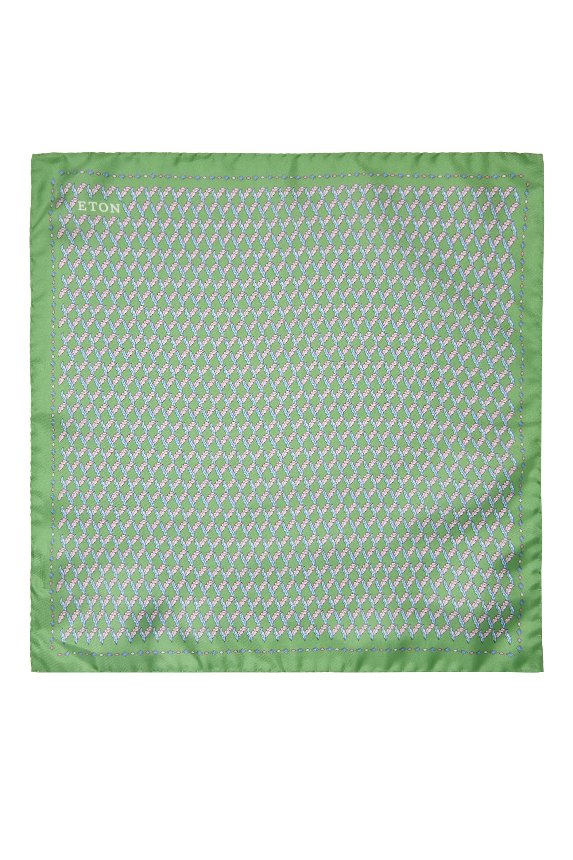 Leaf Silk Twill Pocket Square