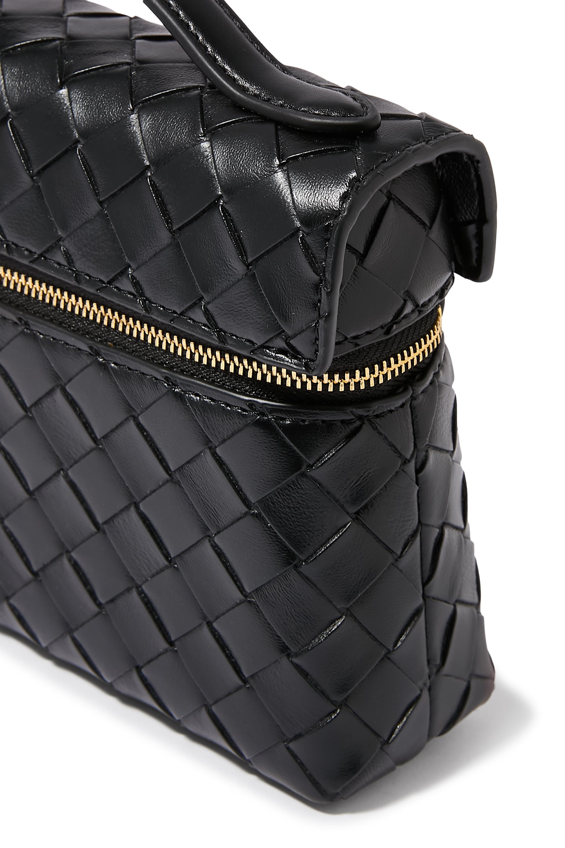 Thea Weave Texture Top Handle Bag 