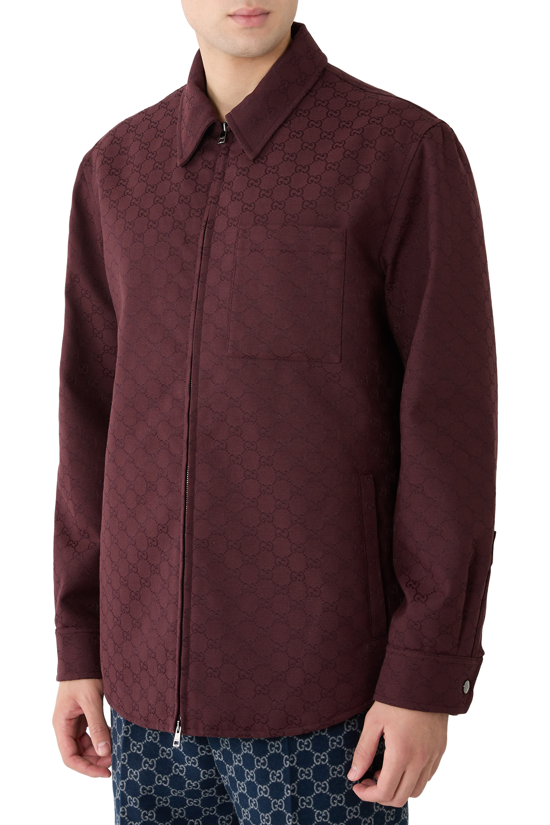 GG Canvas Zip Jacket