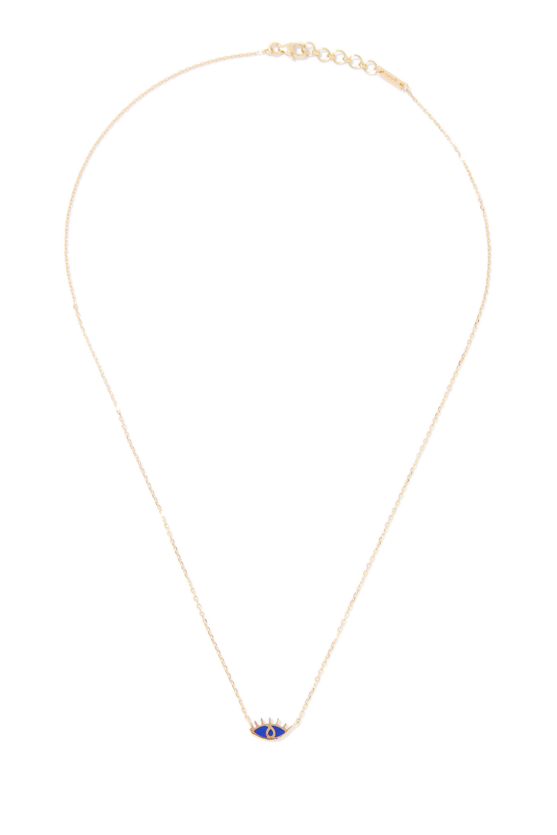Enamel Evil Eye Necklace