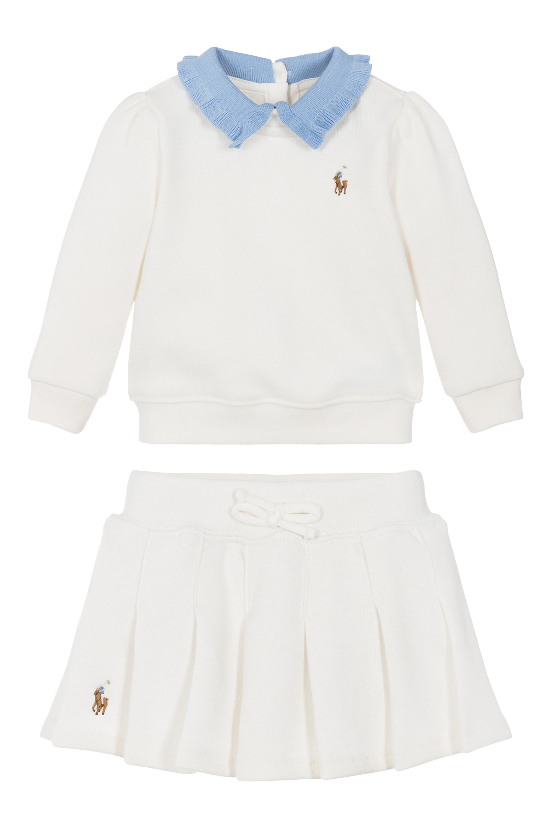 Kids Cotton Jumper & Skirt Set