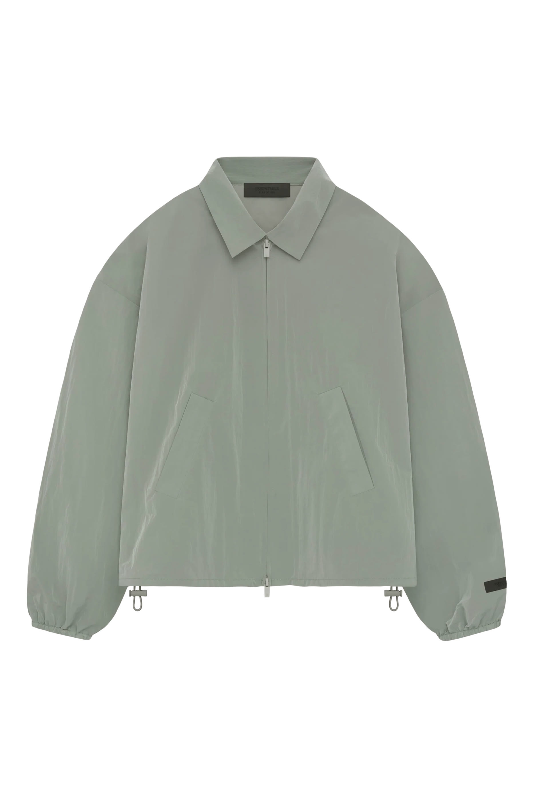 Crinkle Nylon Shell Bomber Jacket