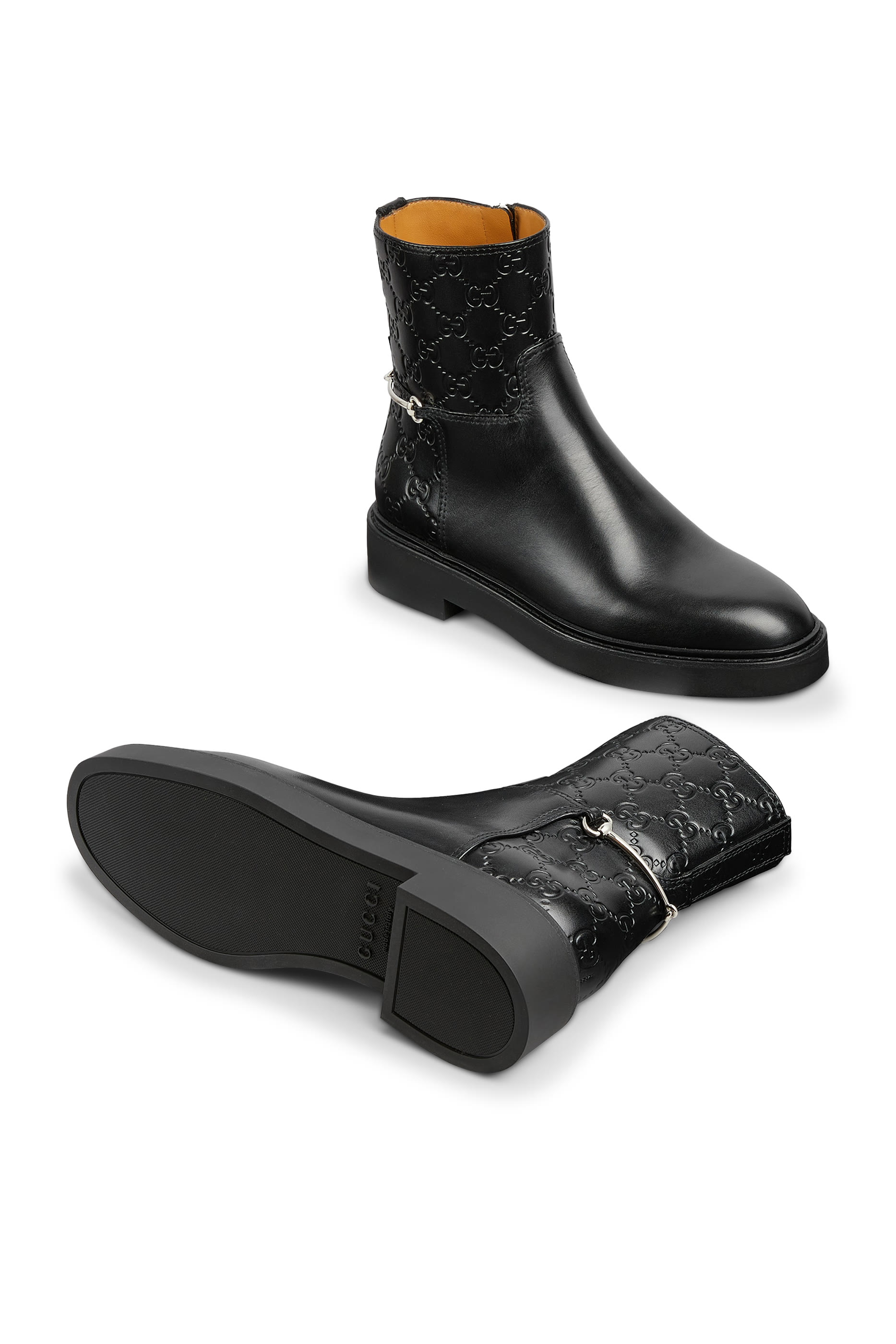 Slim Horsebit Ankle Boots