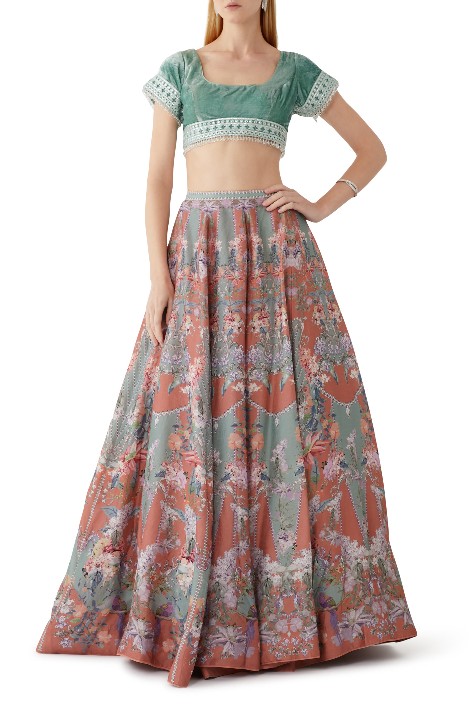 Harmonia Floral Lehenga Set
