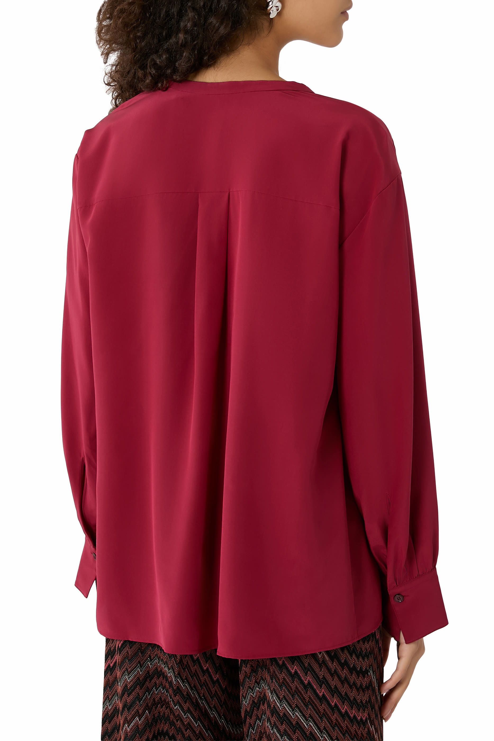 Blondel Crepe de Chine Silk Blouse 
