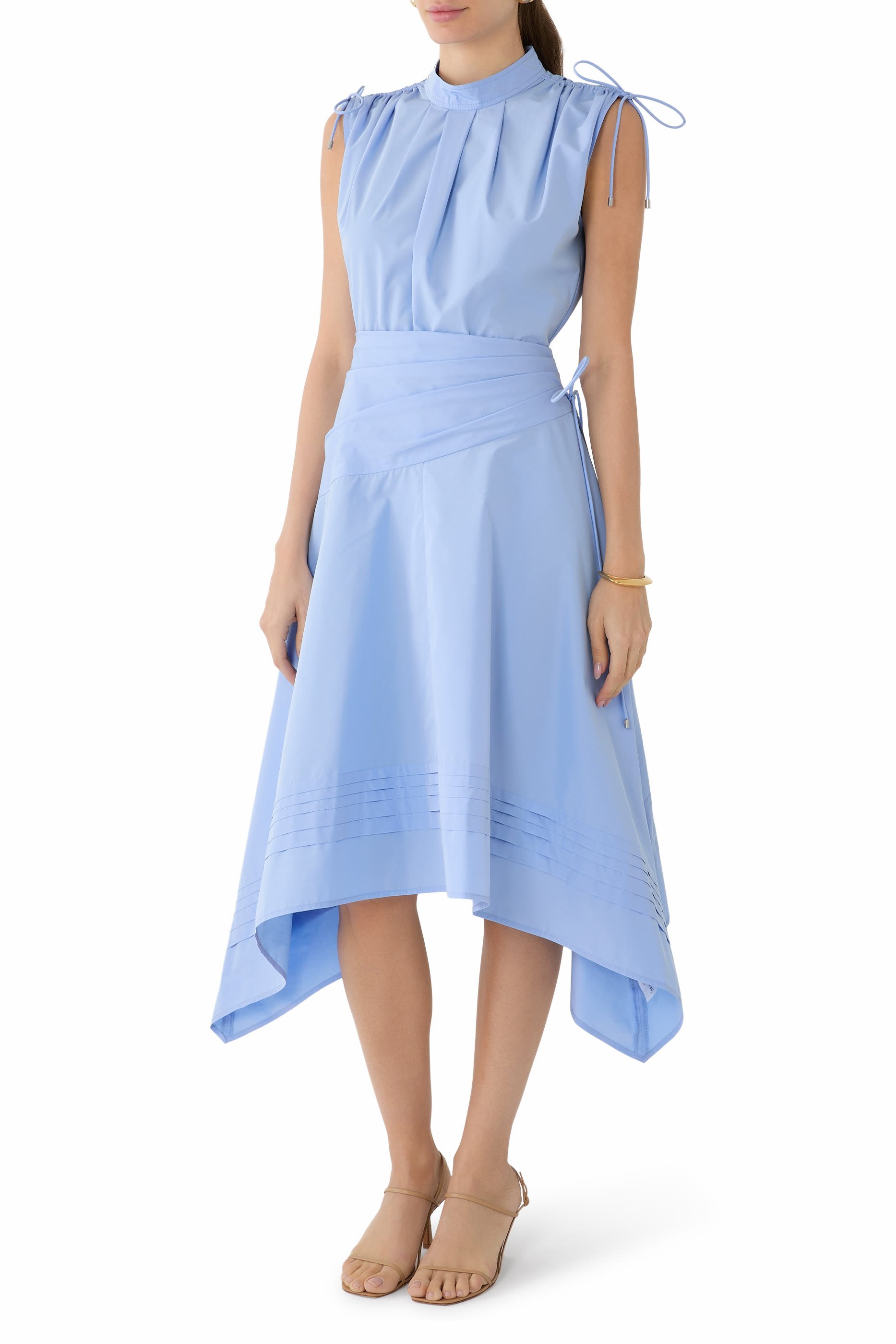 Ruched Handkerchief Dress