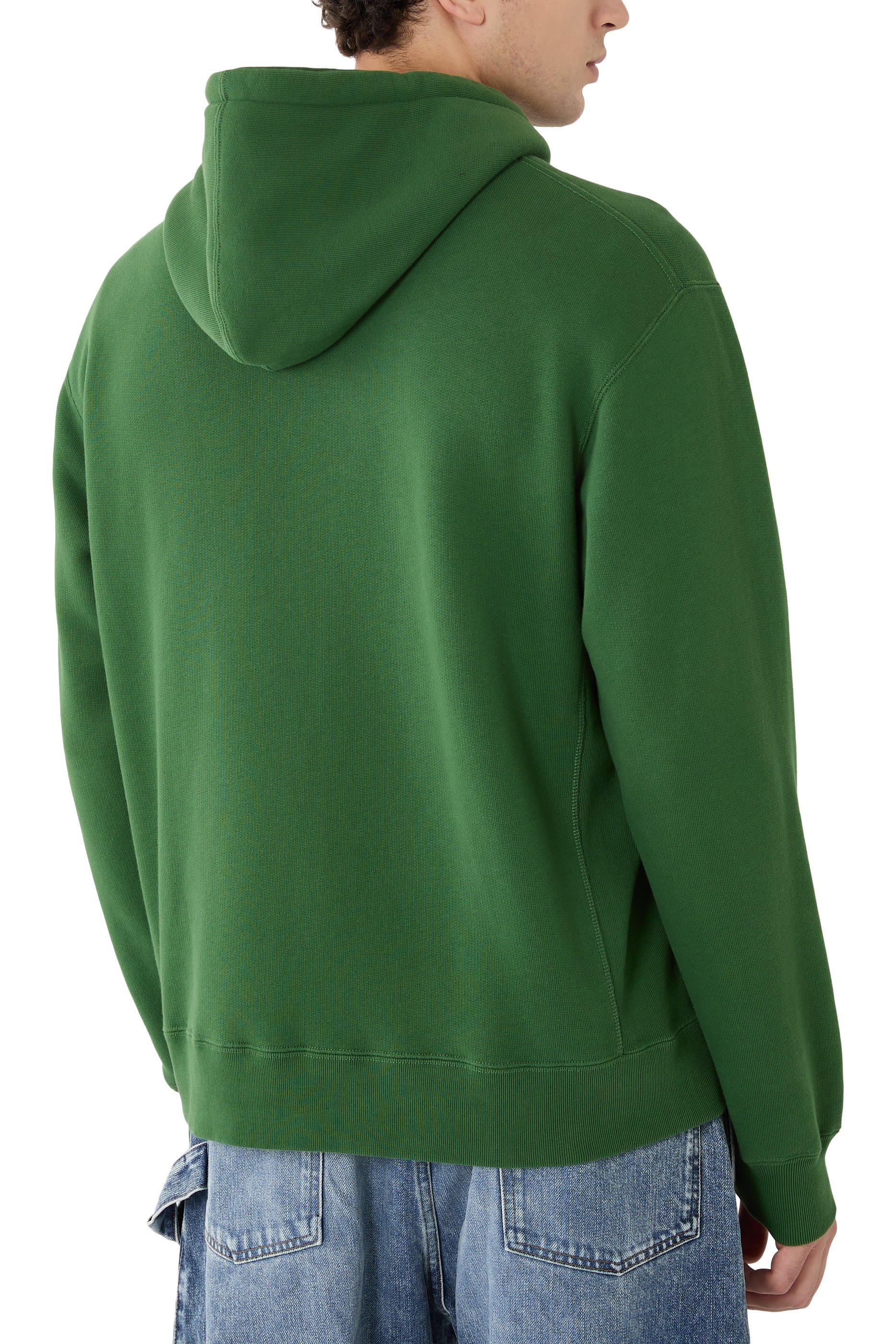 Zip-Front Print Hoodie