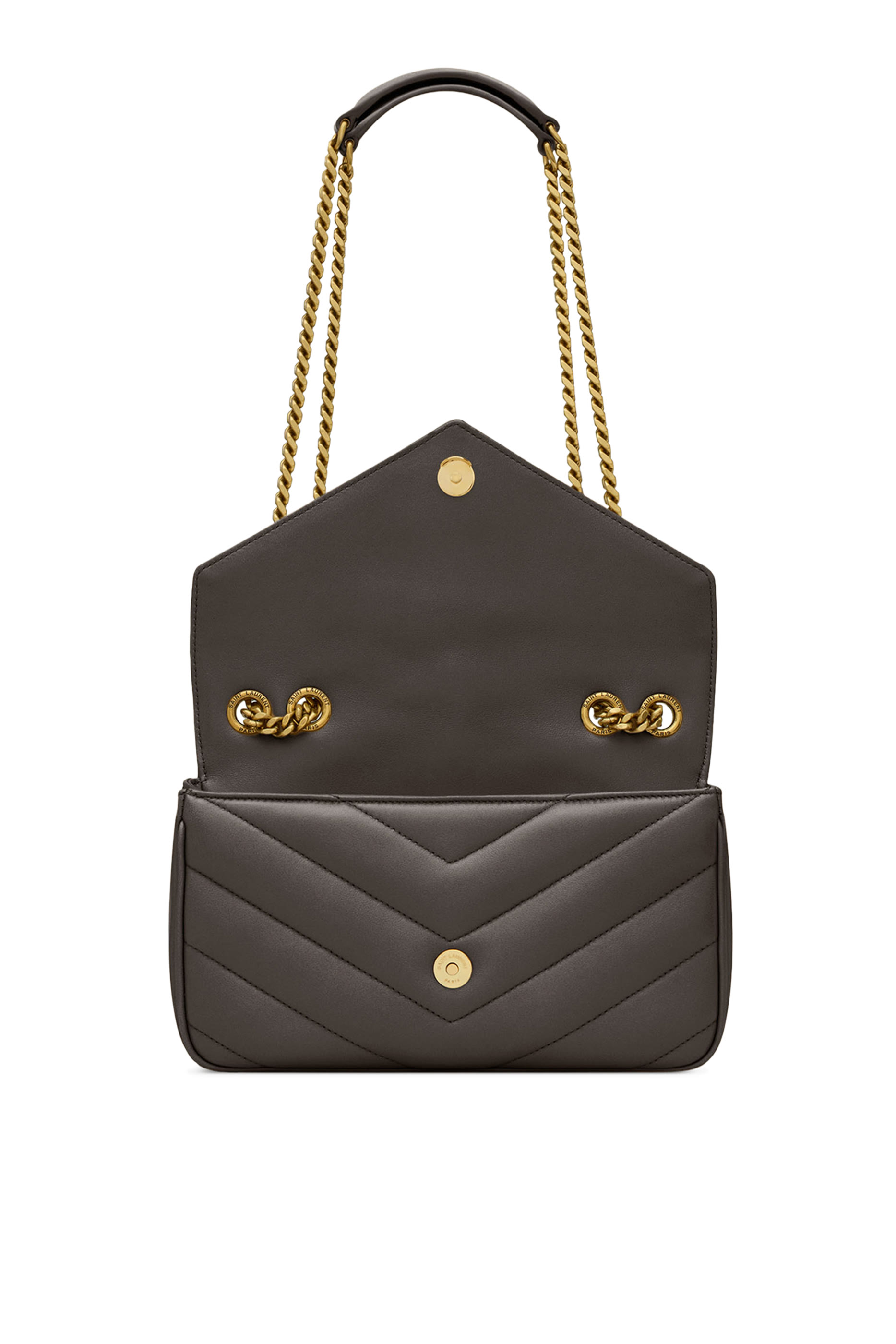  Loulou Small Chain Bag In Matelass&eacute; Lambskin