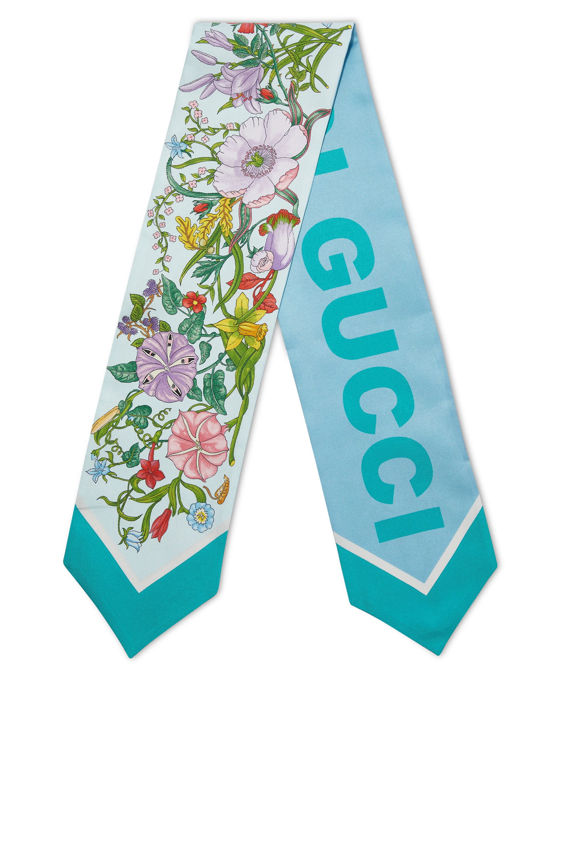 Floral Print Neck Bow