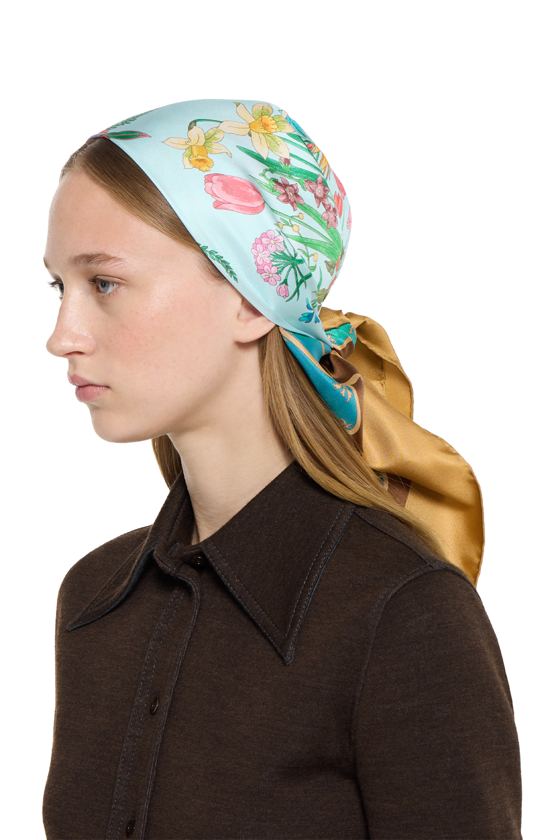  Printed Silk Twill Carré 