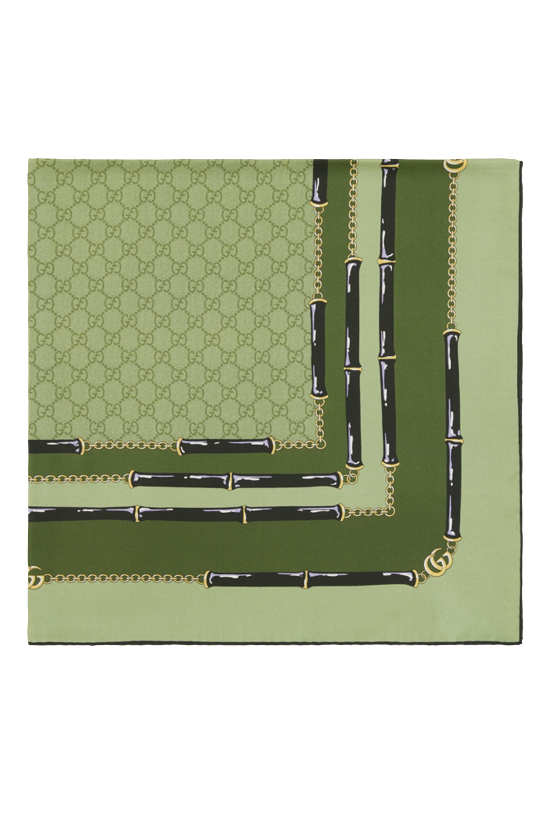  Printed GG Silk Jacquard Carr&eacute;