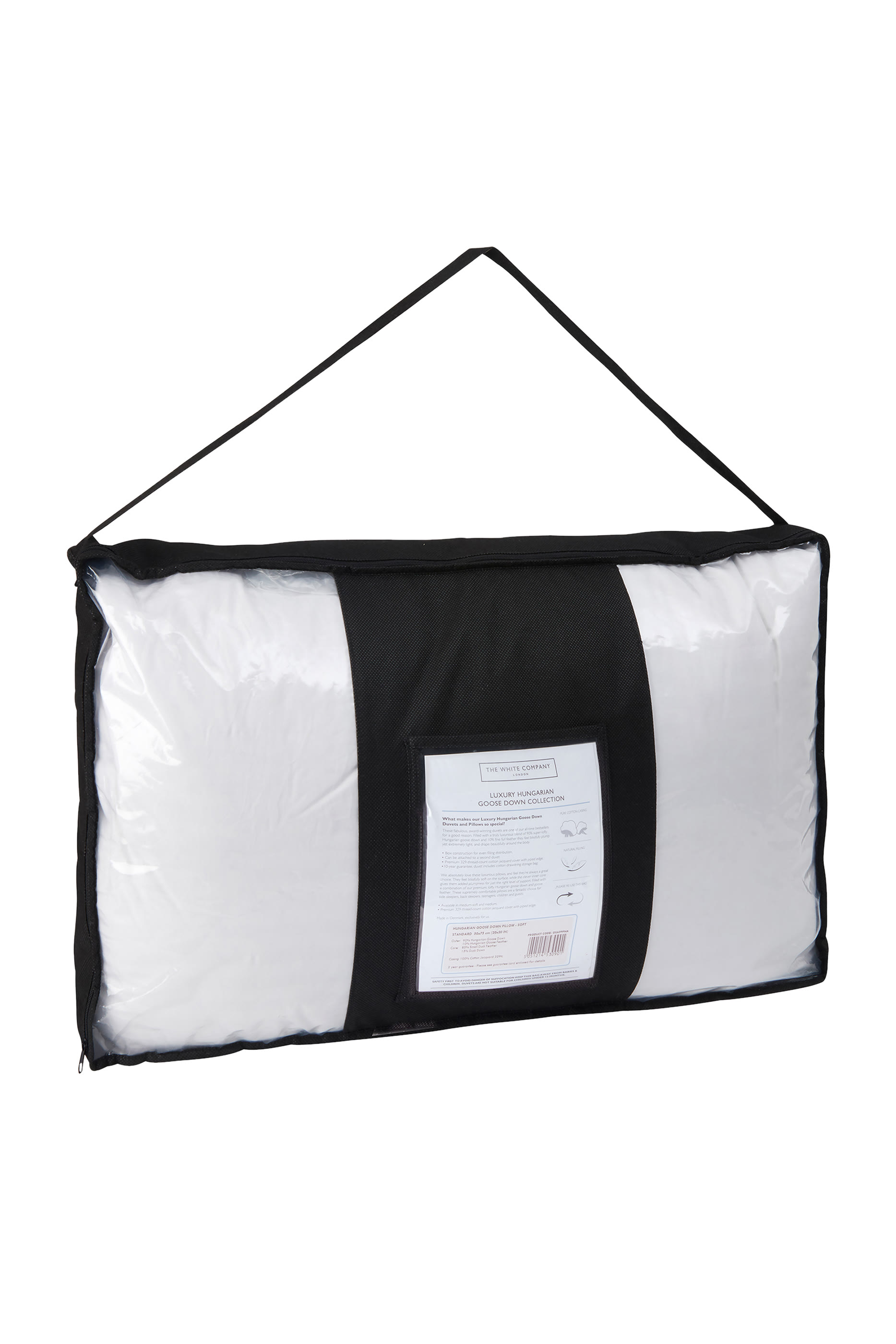 Luxury Hungarian Goose Down Pillow, Soft Support