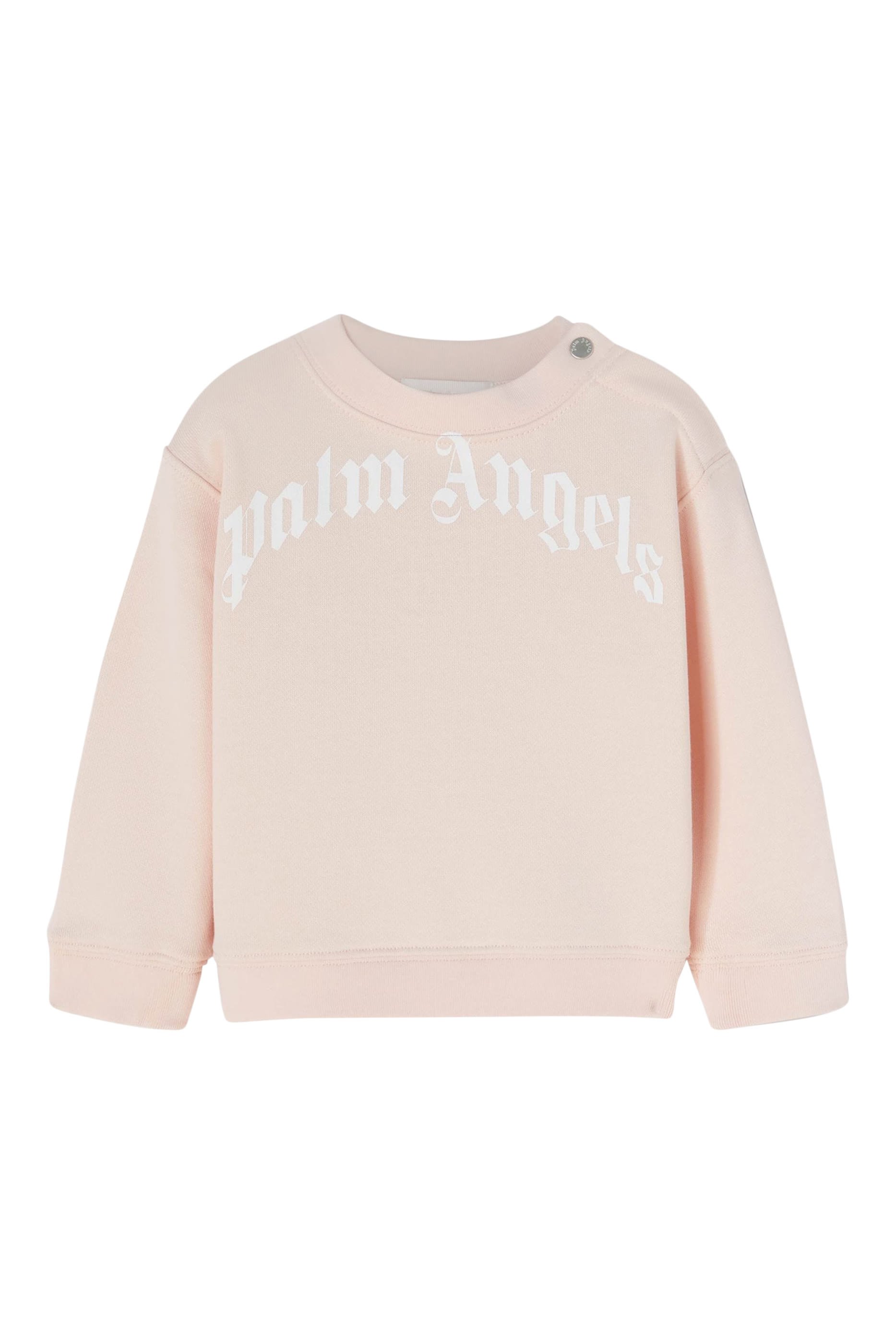 Kids Curved Logo Crewneck Sweatshirt