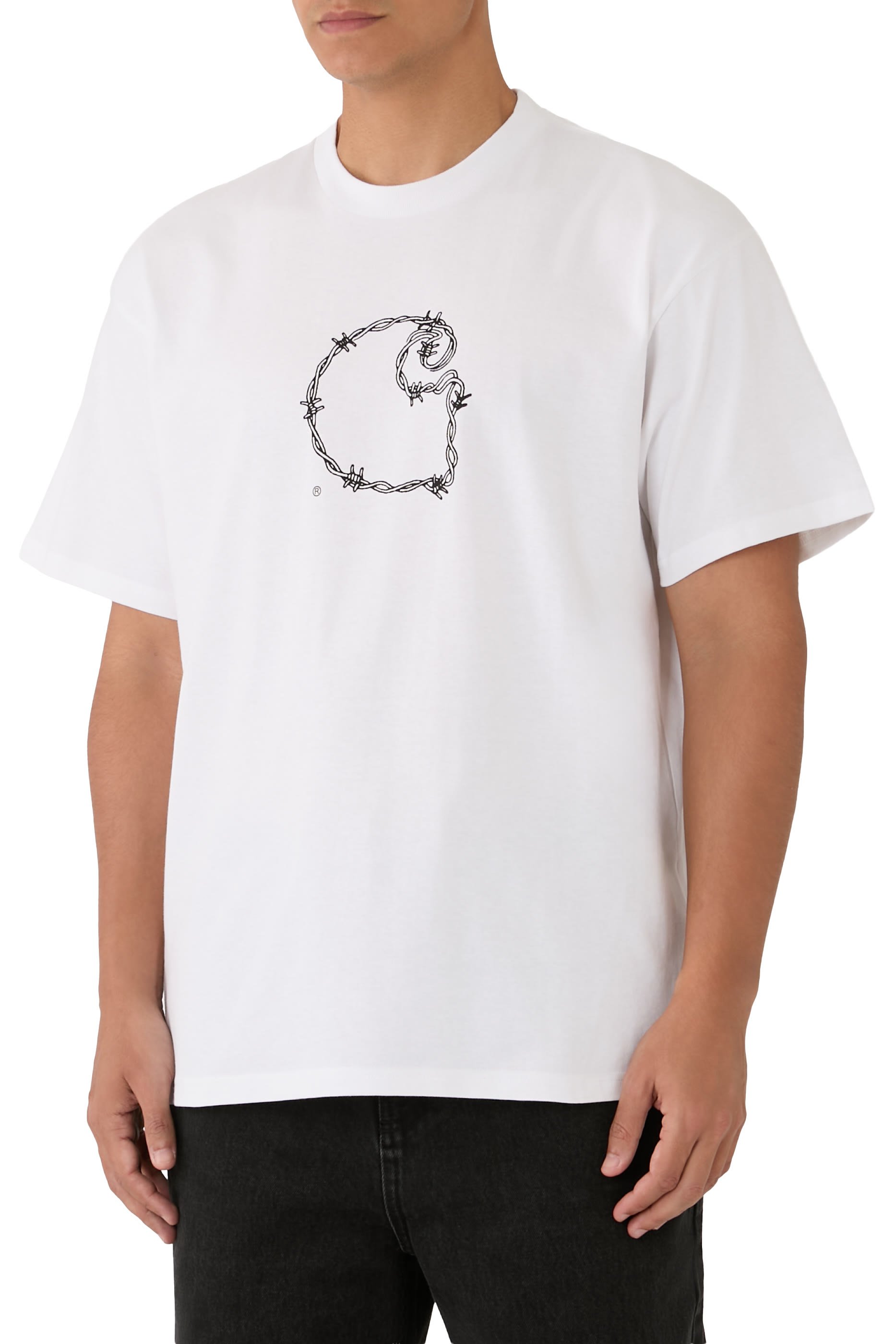 Short Sleeve Barbwire C T-Shirt