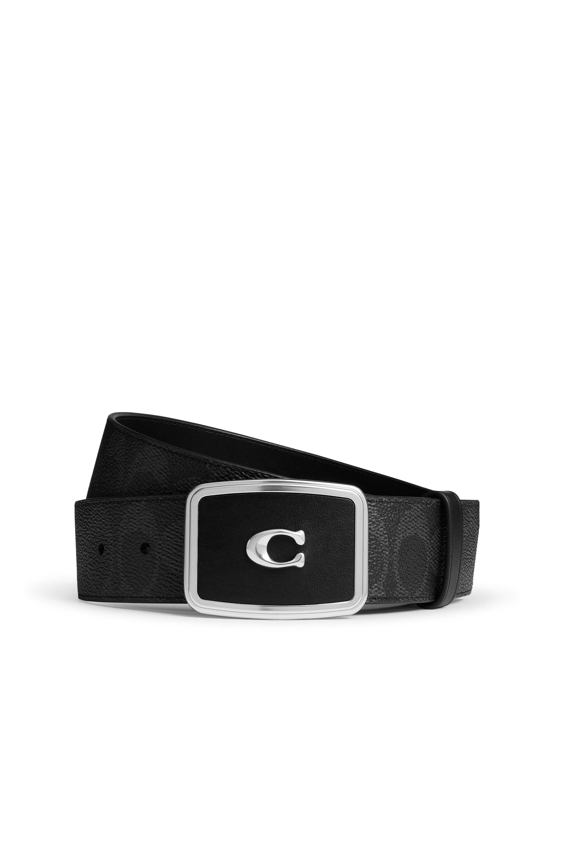 Signature Plaque Buckle Belt