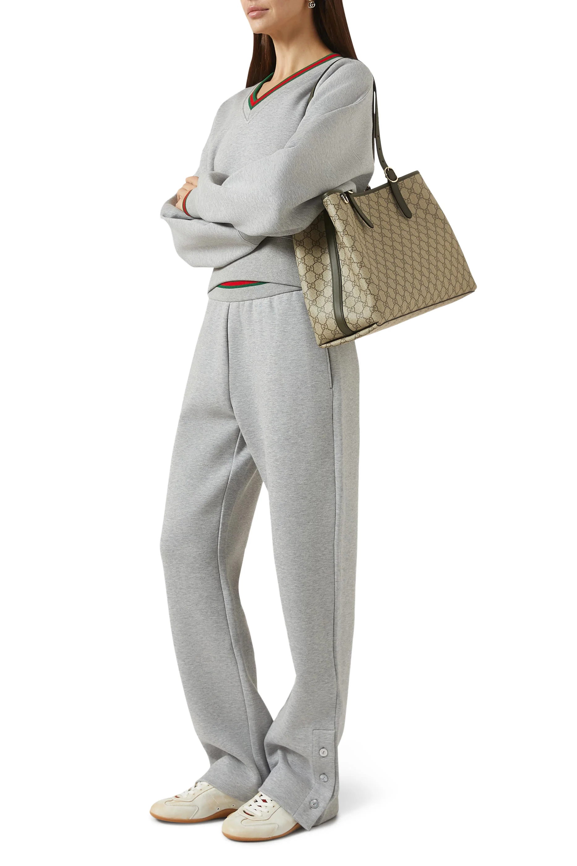  GG Emblem Large Tote Bag