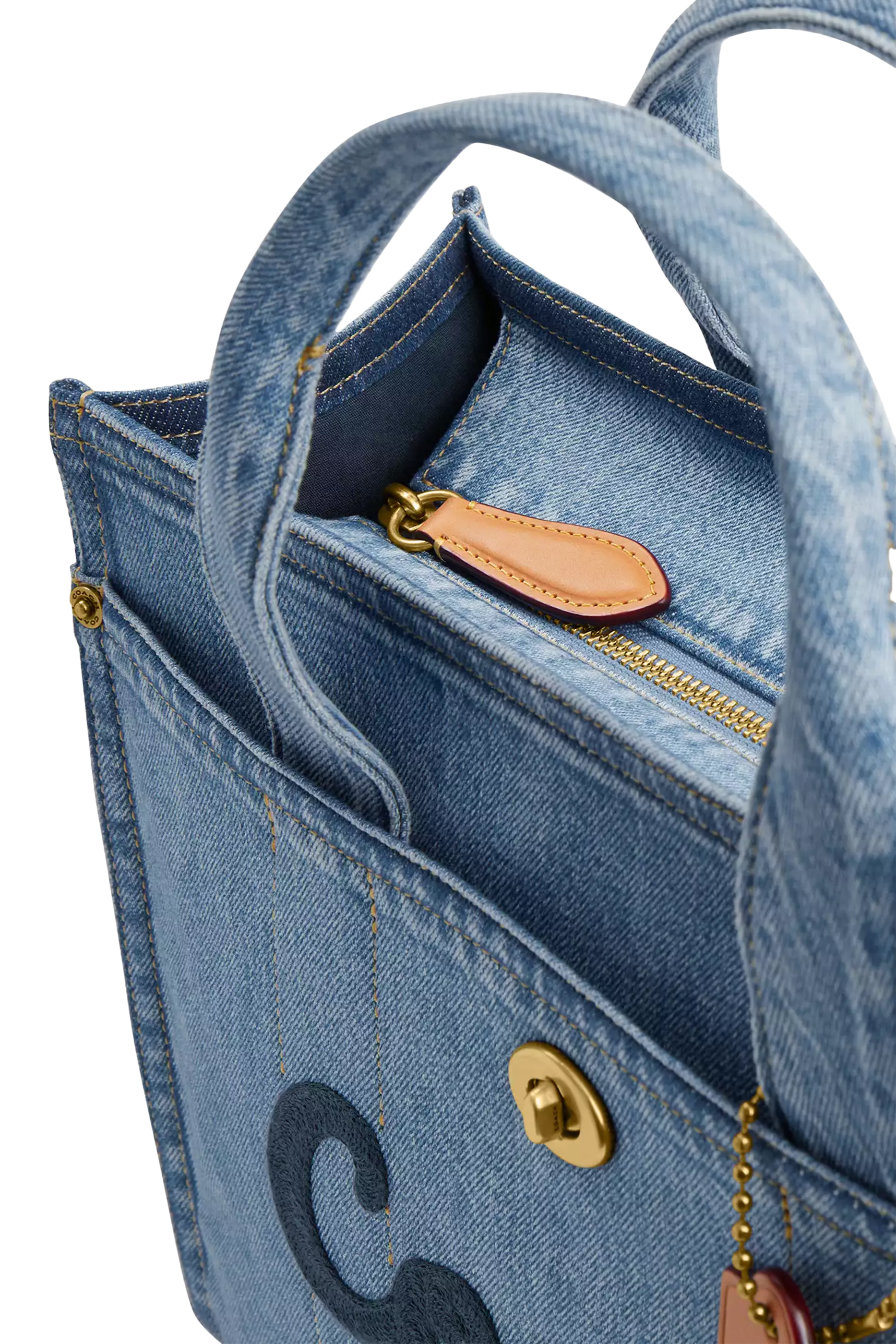 Denim Cargo Tote Bag