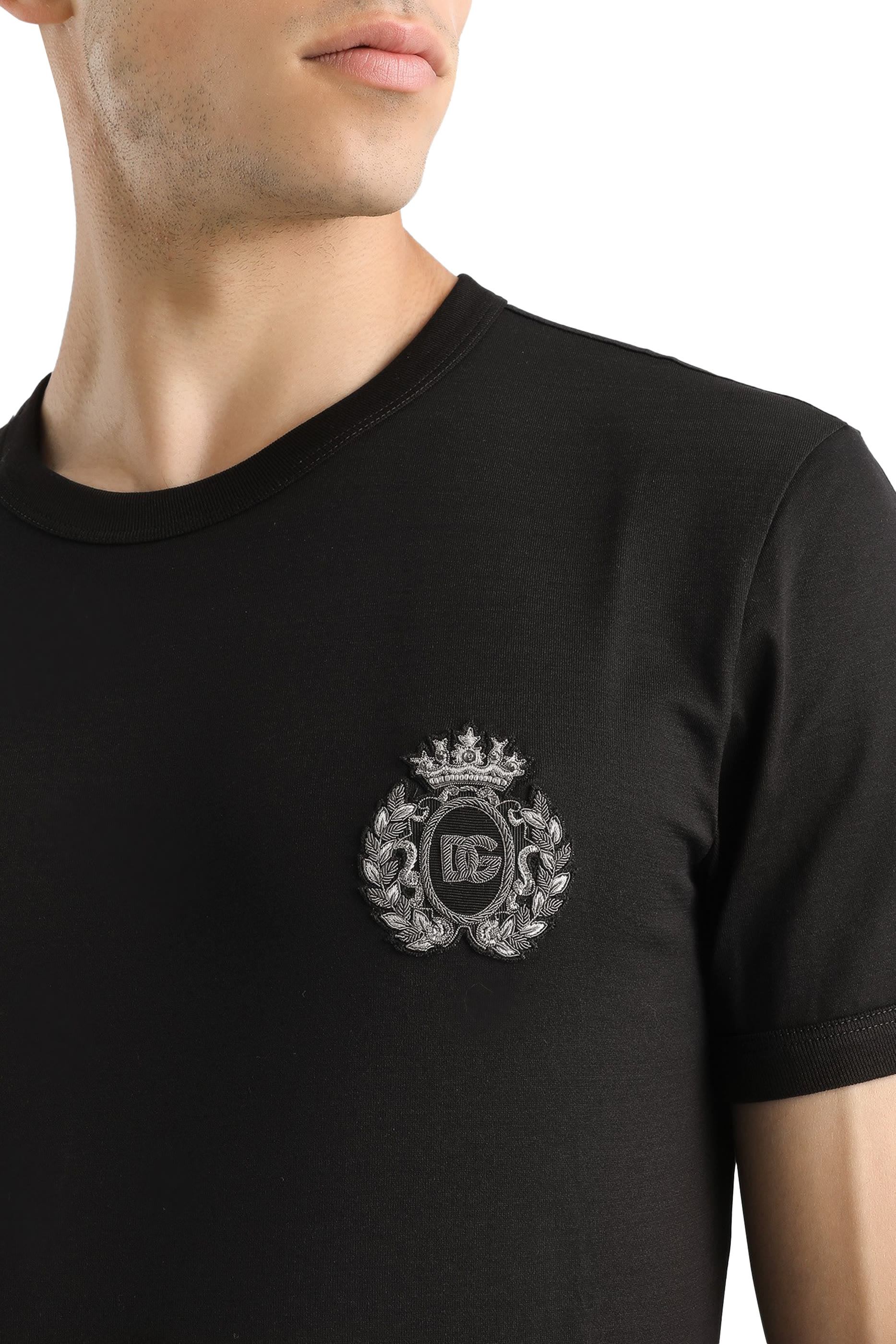 Heraldic Patch Cotton T-Shirt