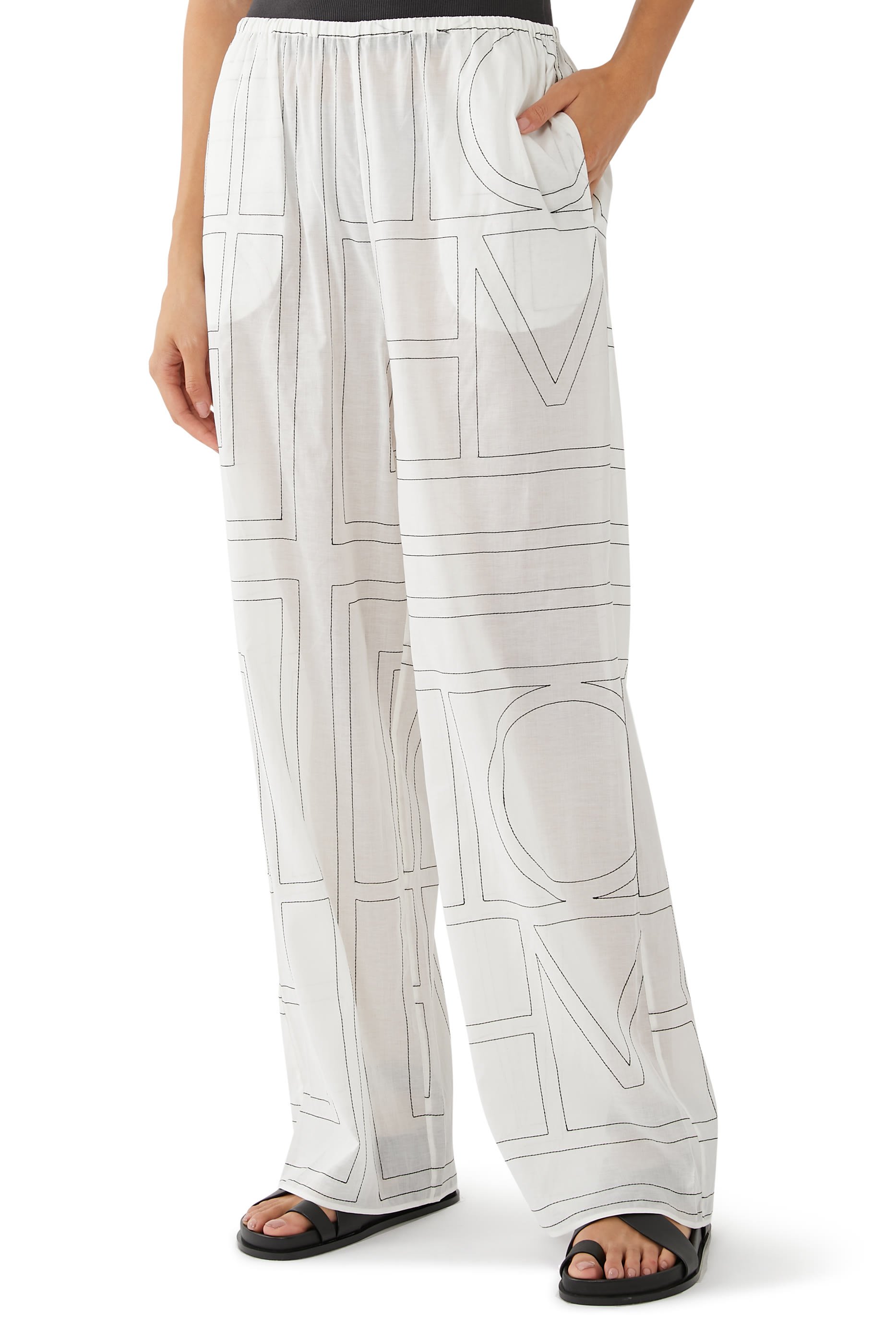 Monogram Cotton PJ Bottom