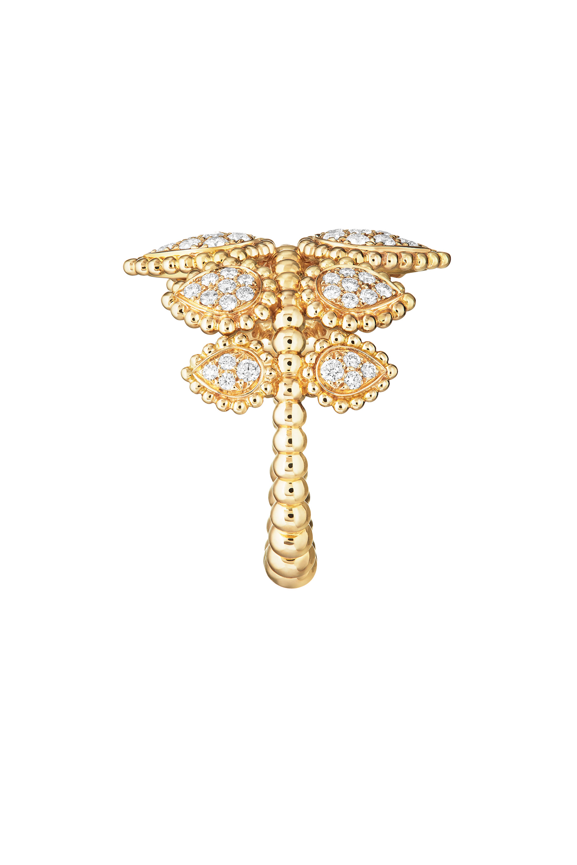 Serpent Boheme Multi-Motif Ring, 18k Yellow Gold & Diamonds