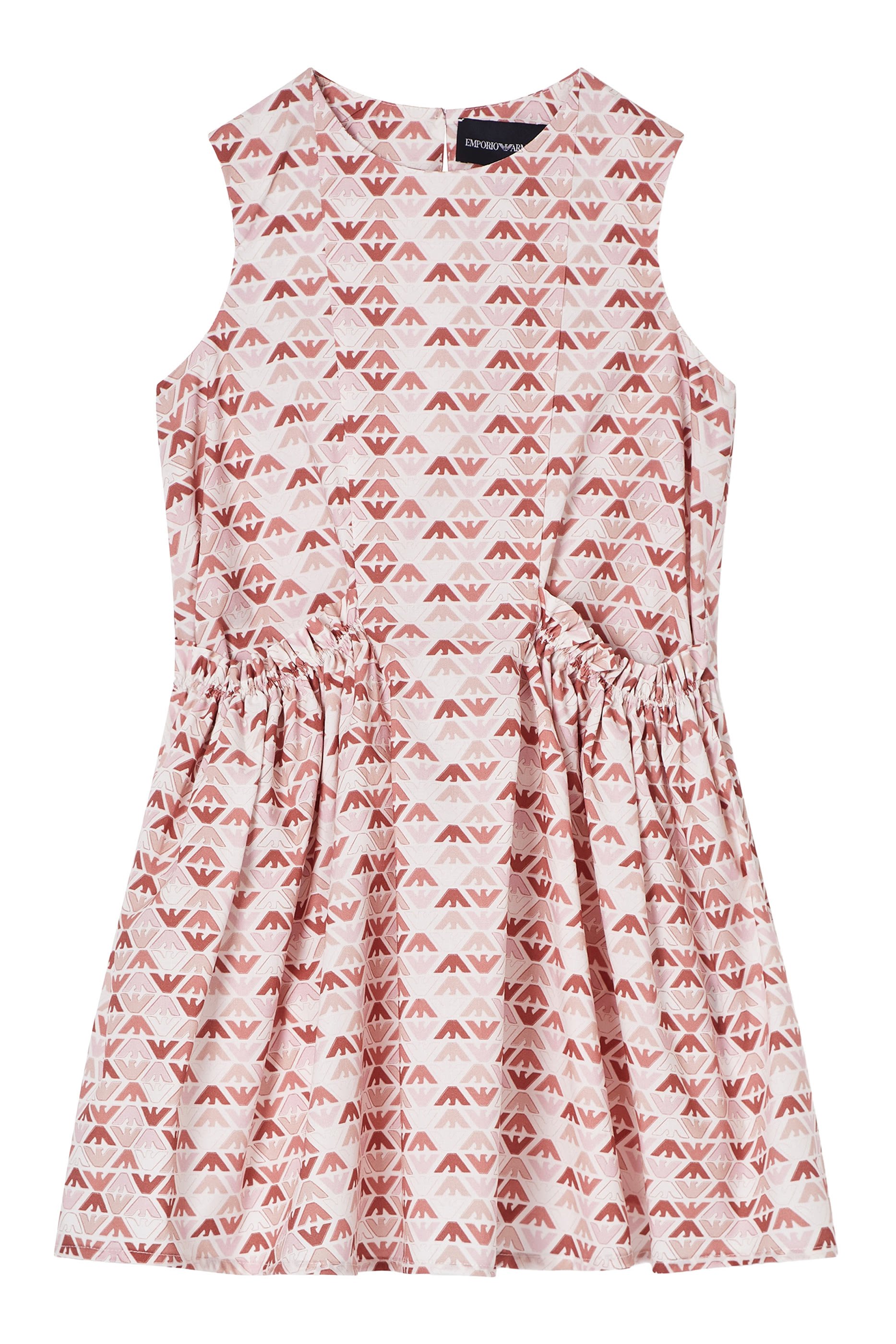 Kids Poplin All-Over Print Sleeveless Dress