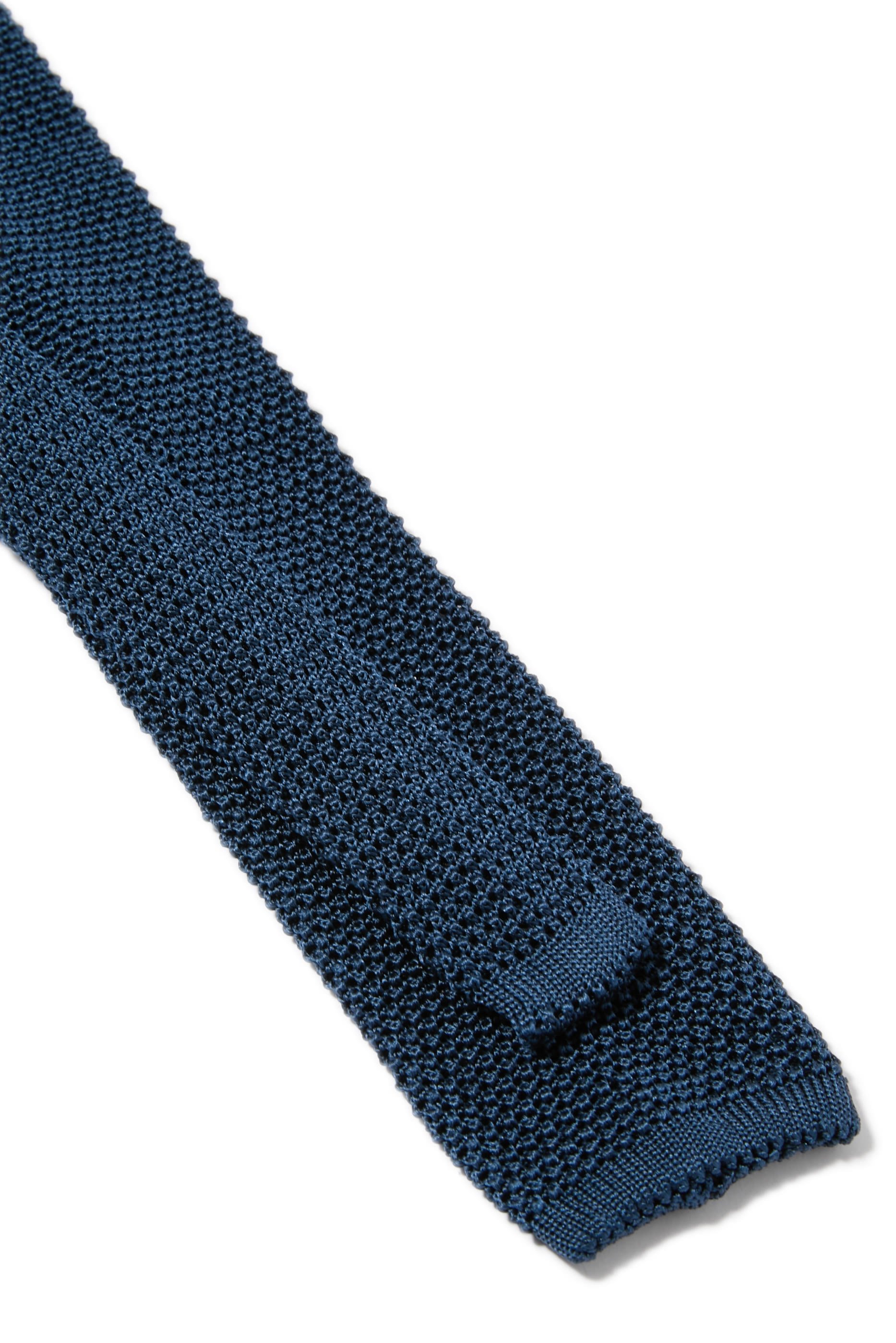 Solid Knit Silk Tie