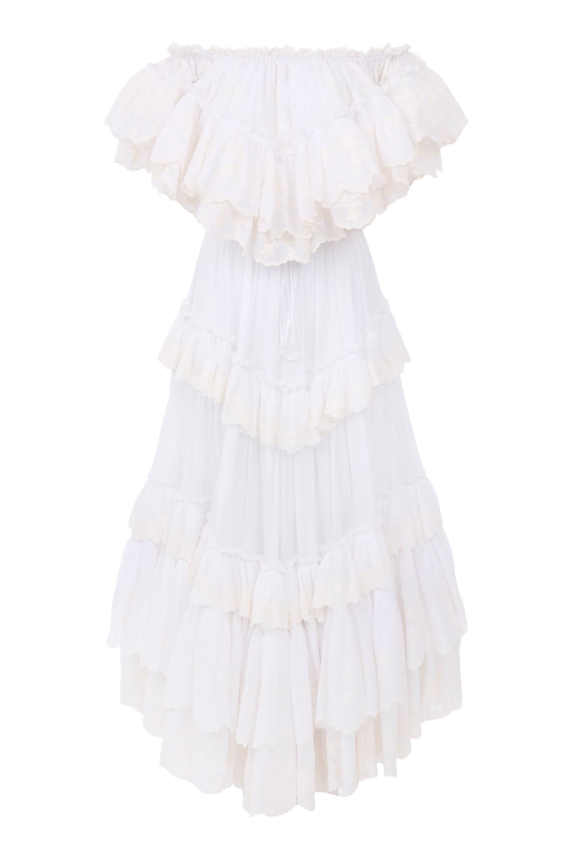 Long Ruffled Dress