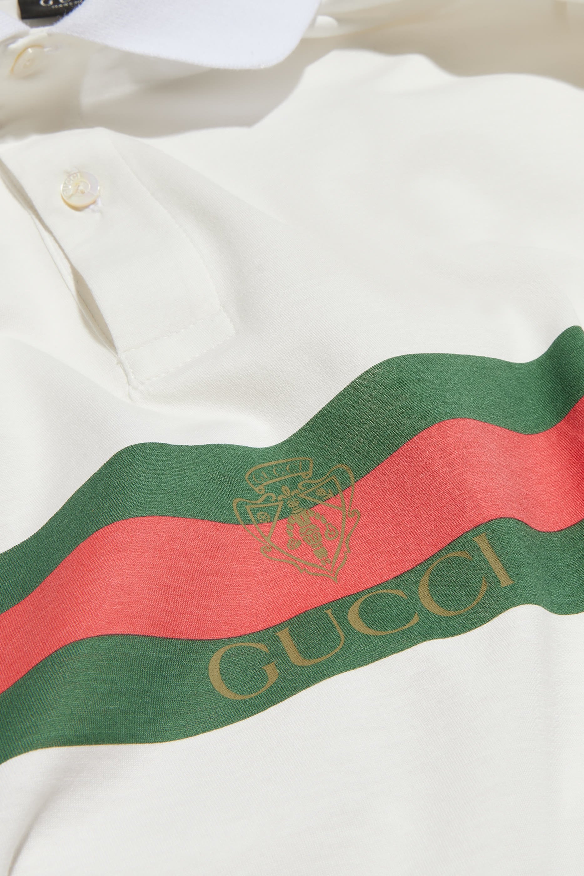 Cotton Jersey Polo Shirt With Web