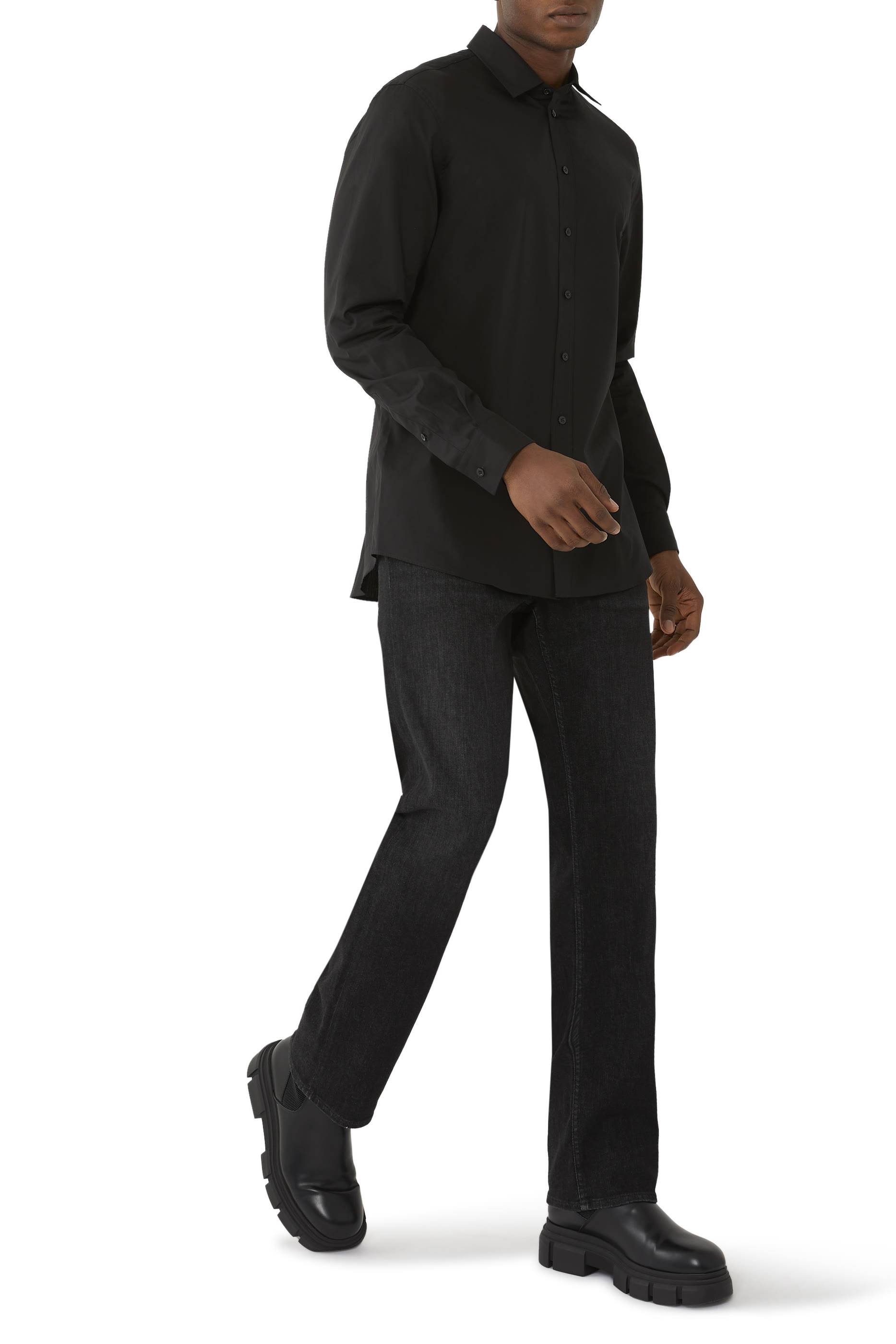 Embroidered Long Sleeve Shirt