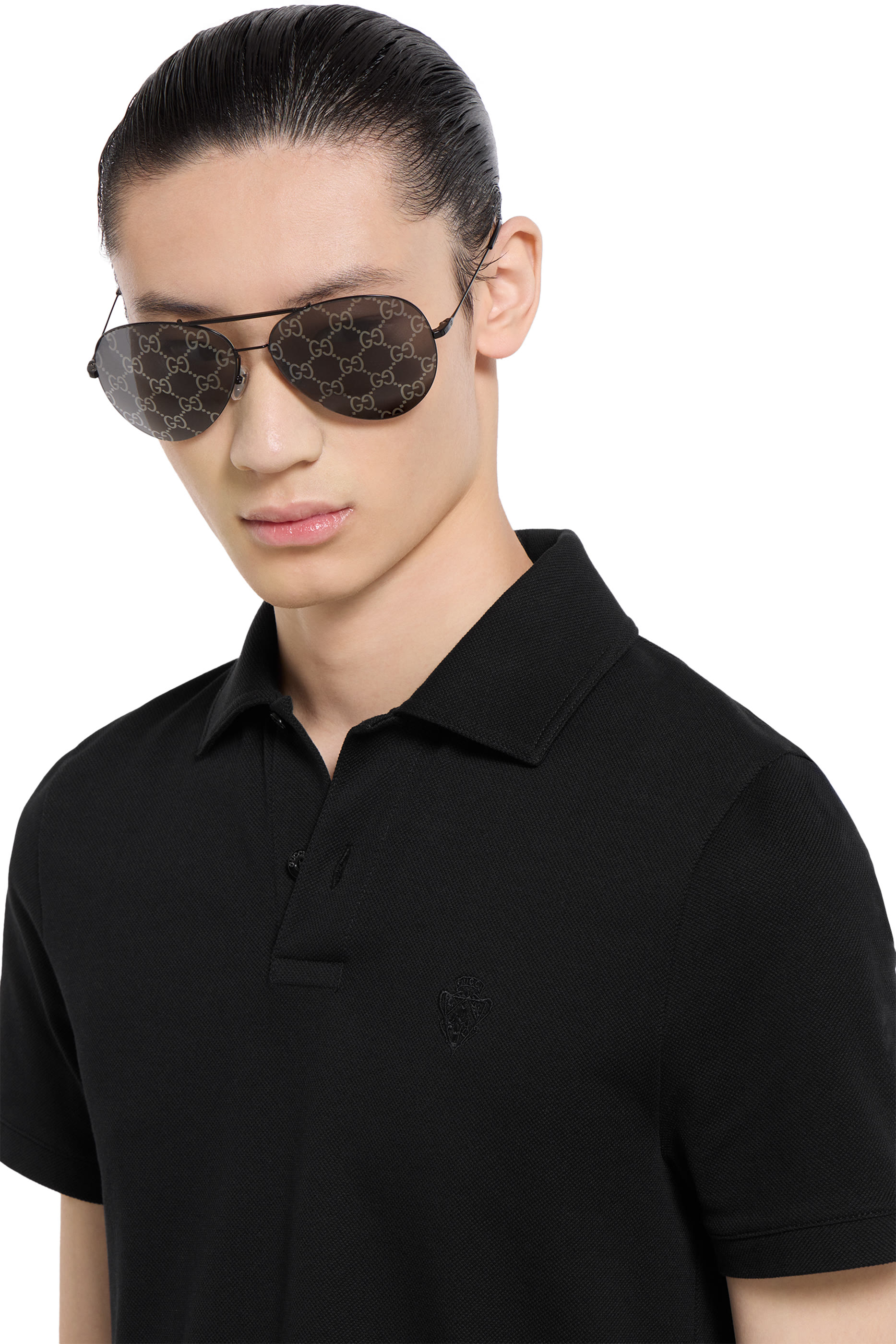 Cotton Piqu&eacute; Polo Shirt with Embroidery