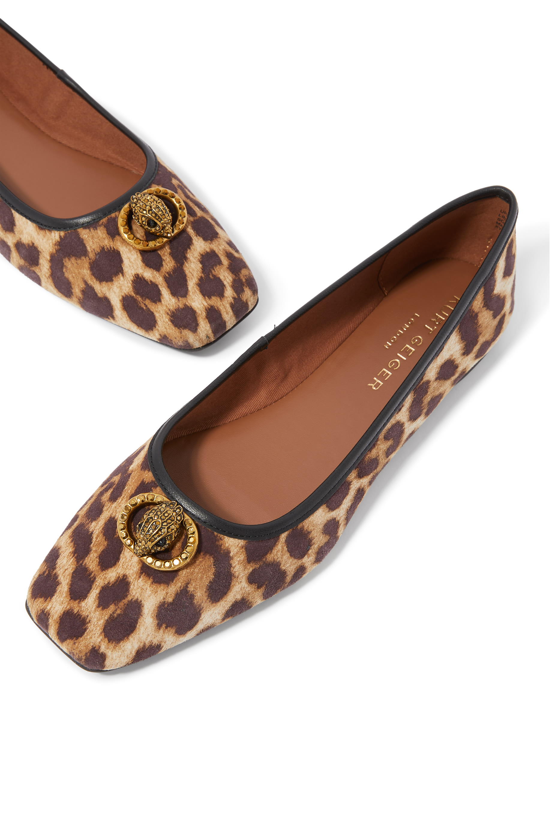 Chelsea Leopard Print Square Toe Ballet