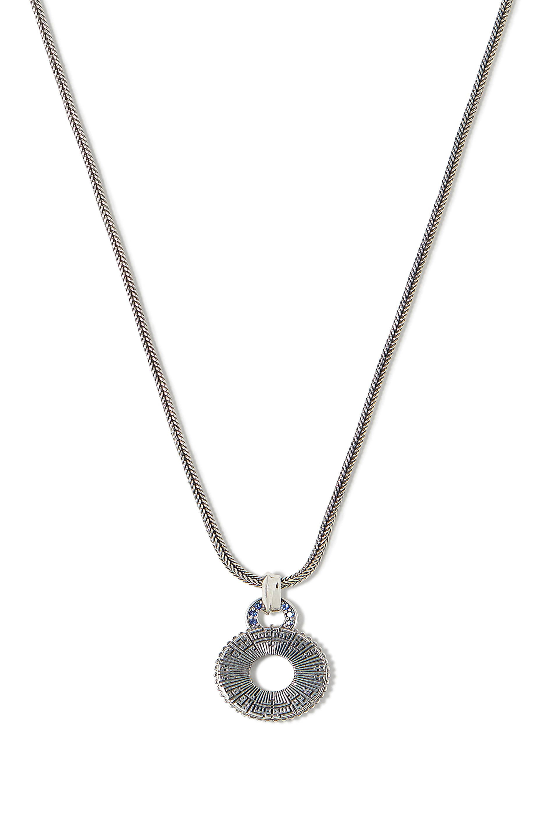 Faith Necklace, Sterling Silver &  Sapphire