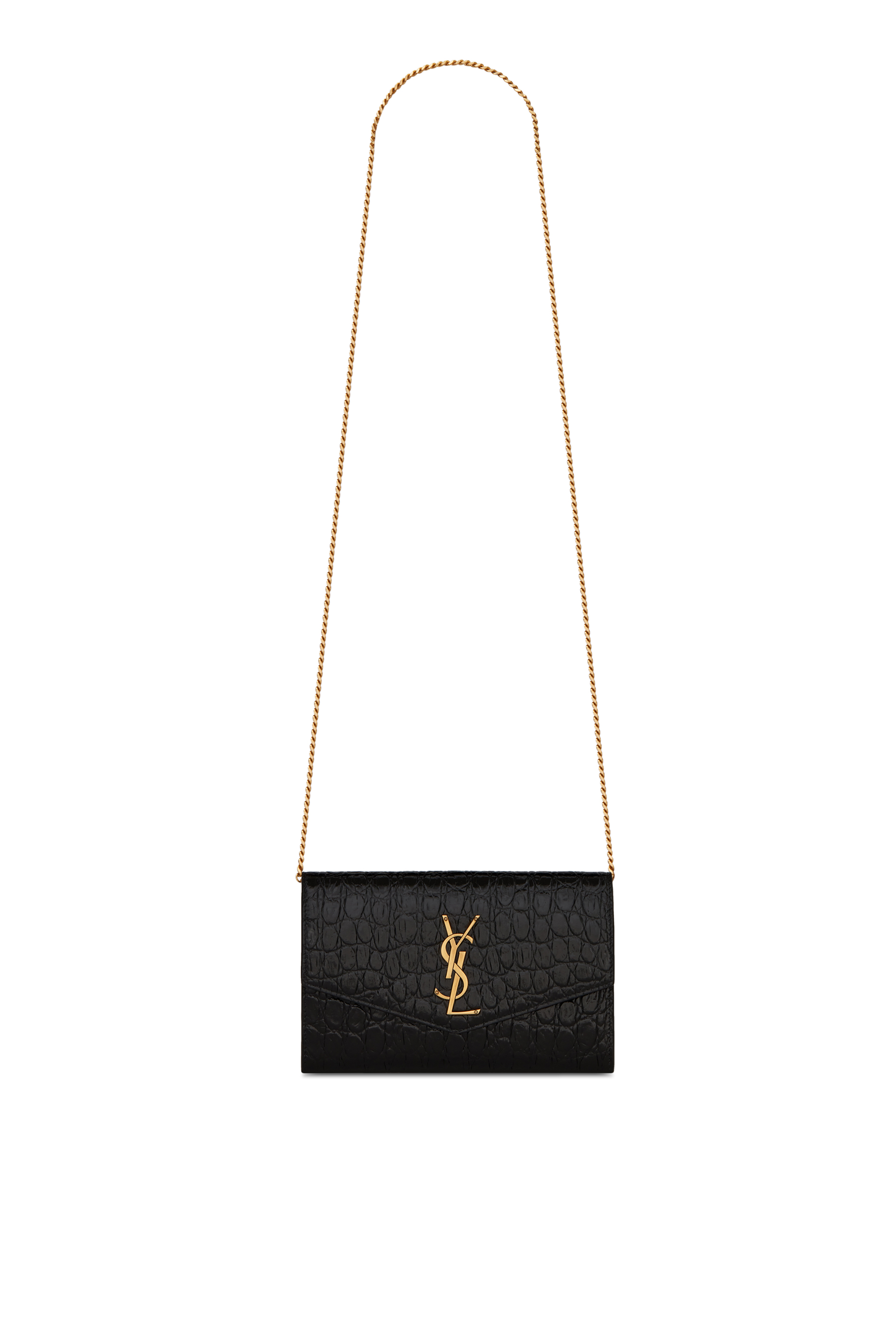 Buy Saint Laurent Uptown Chain Wallet - Womens for AED 4800.00 wallets ...