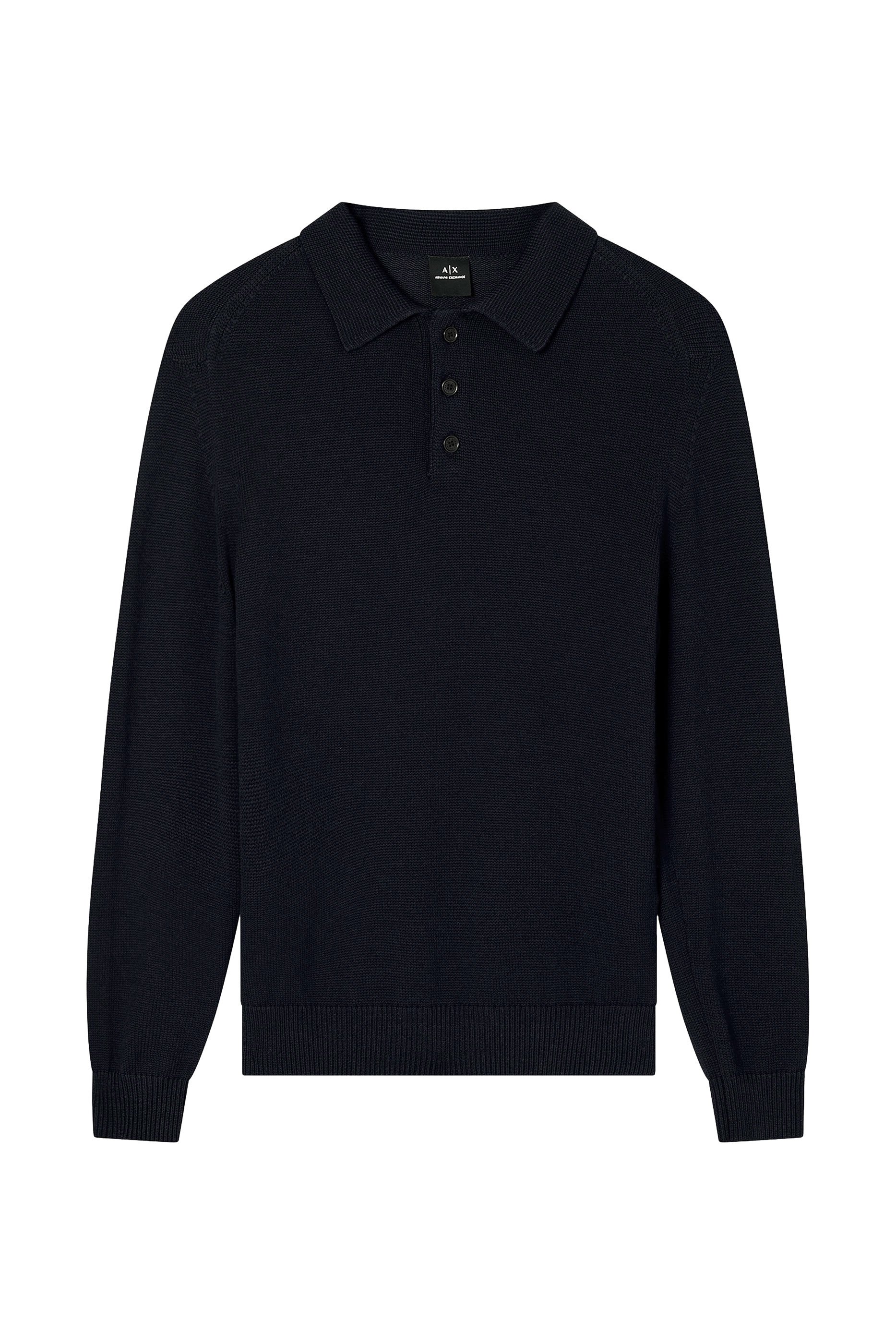 Wool and Cotton Knit Polo Shirt