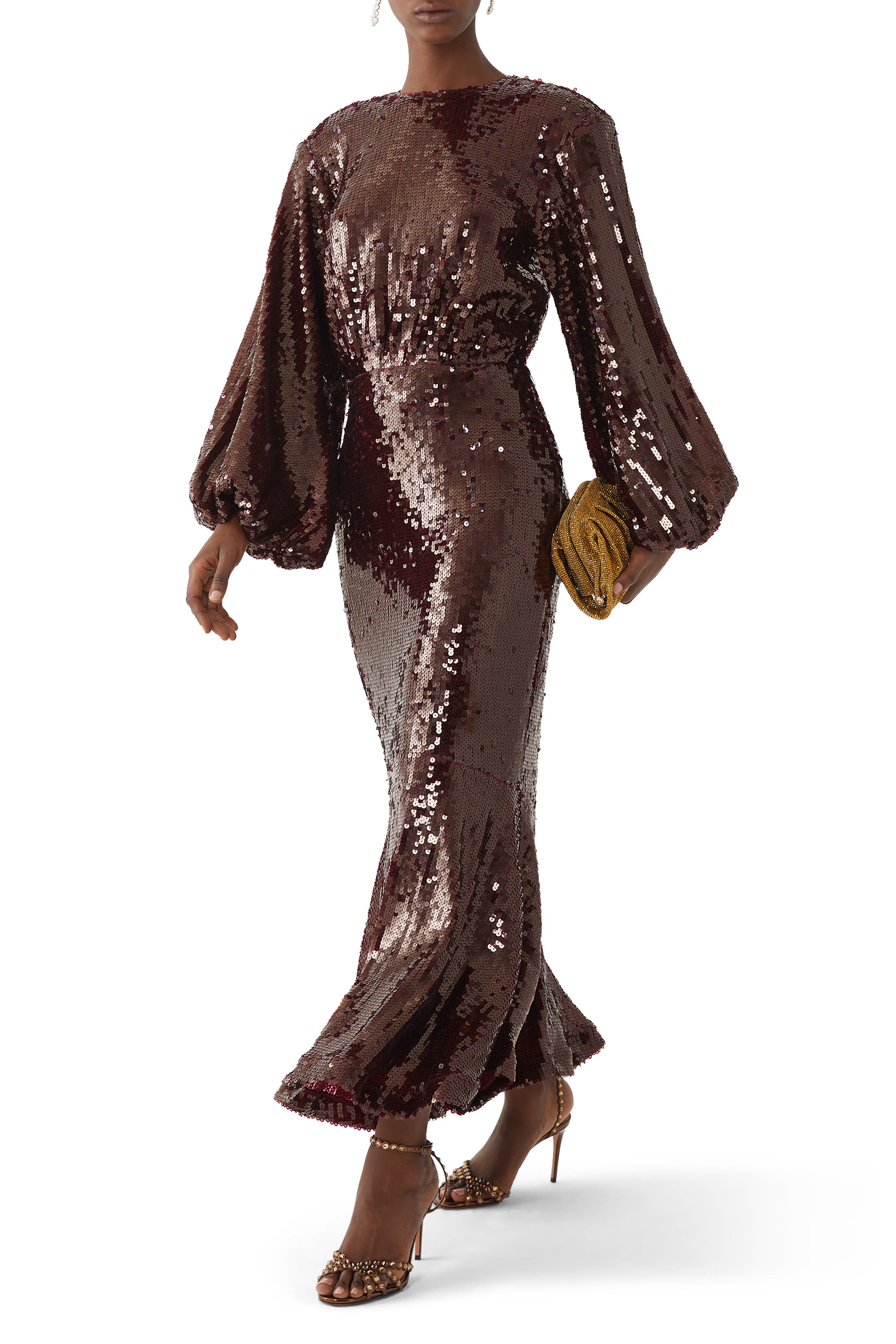 Sequinned Maxi Dress