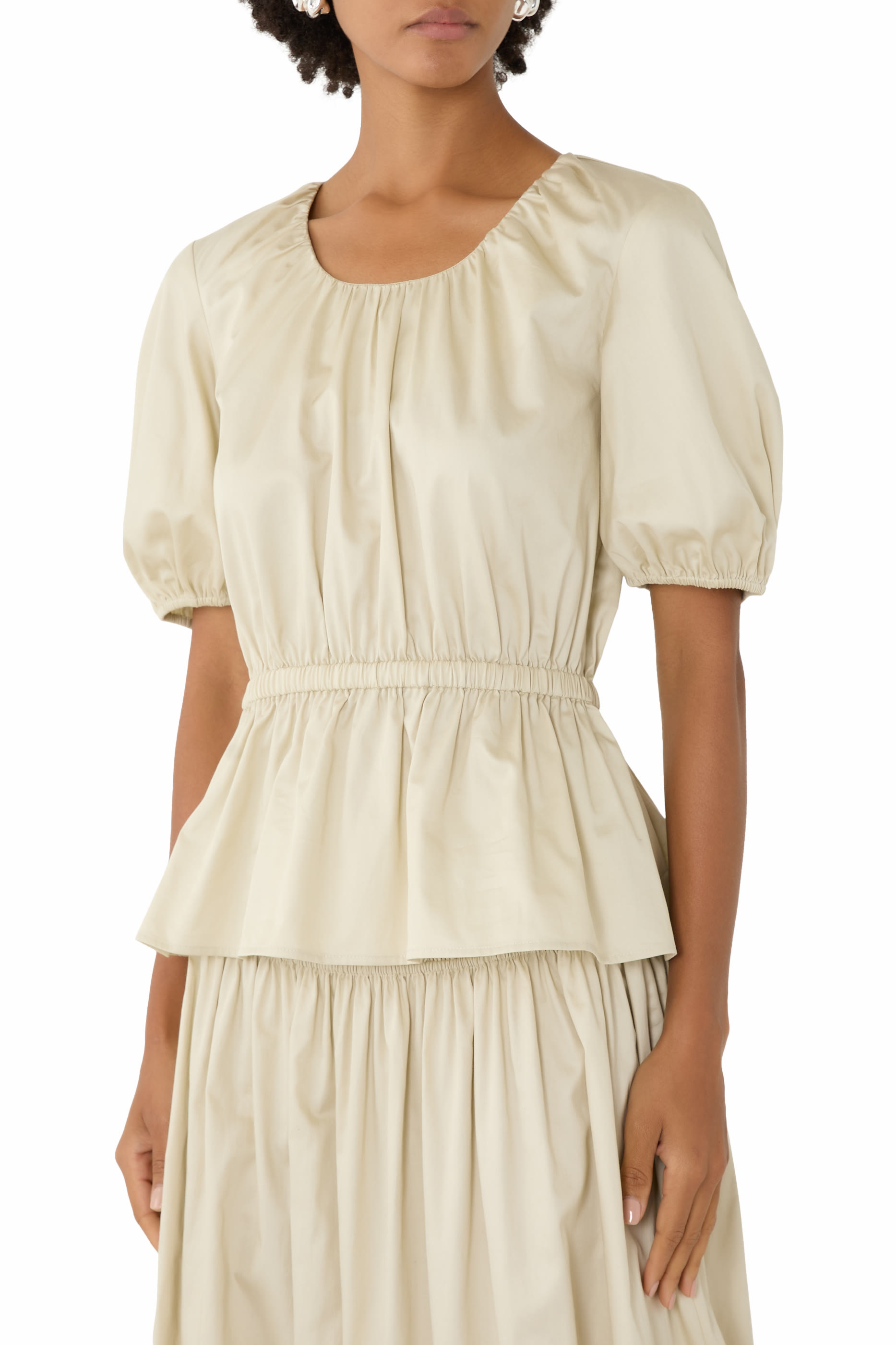 Merlin Cotton Sateen Blouse