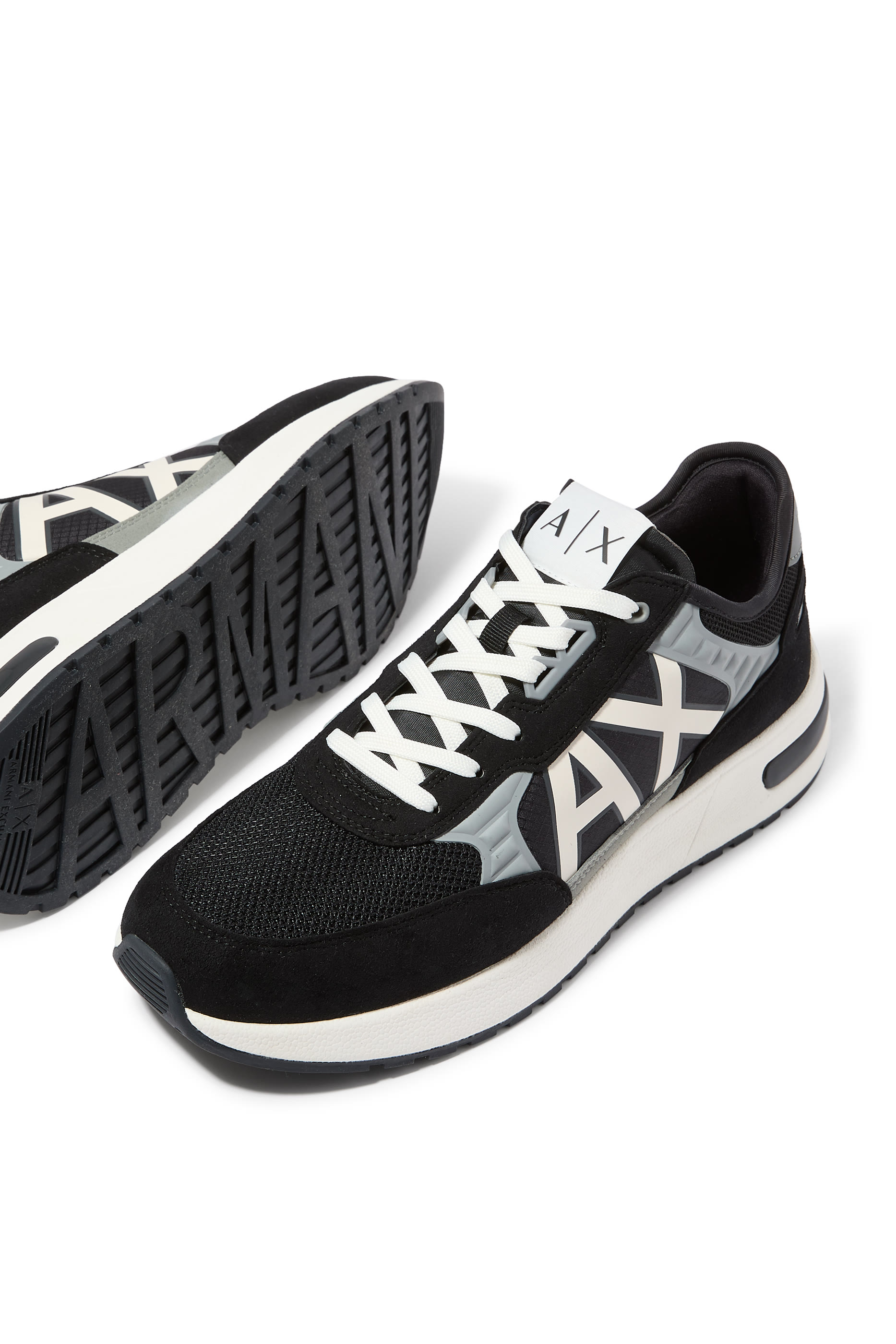 Lace Up 3D AX Logo Sneakers