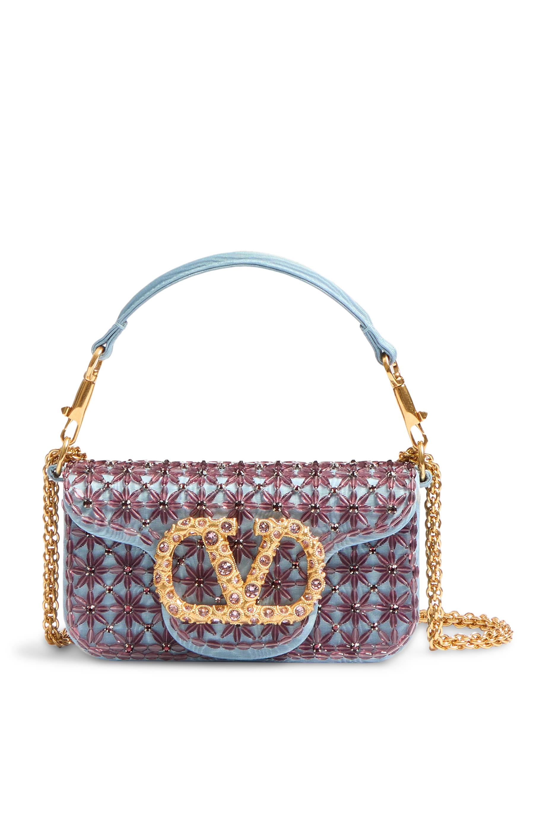 Locò Small Shoulder Bag Embroidered with Jewel Logo