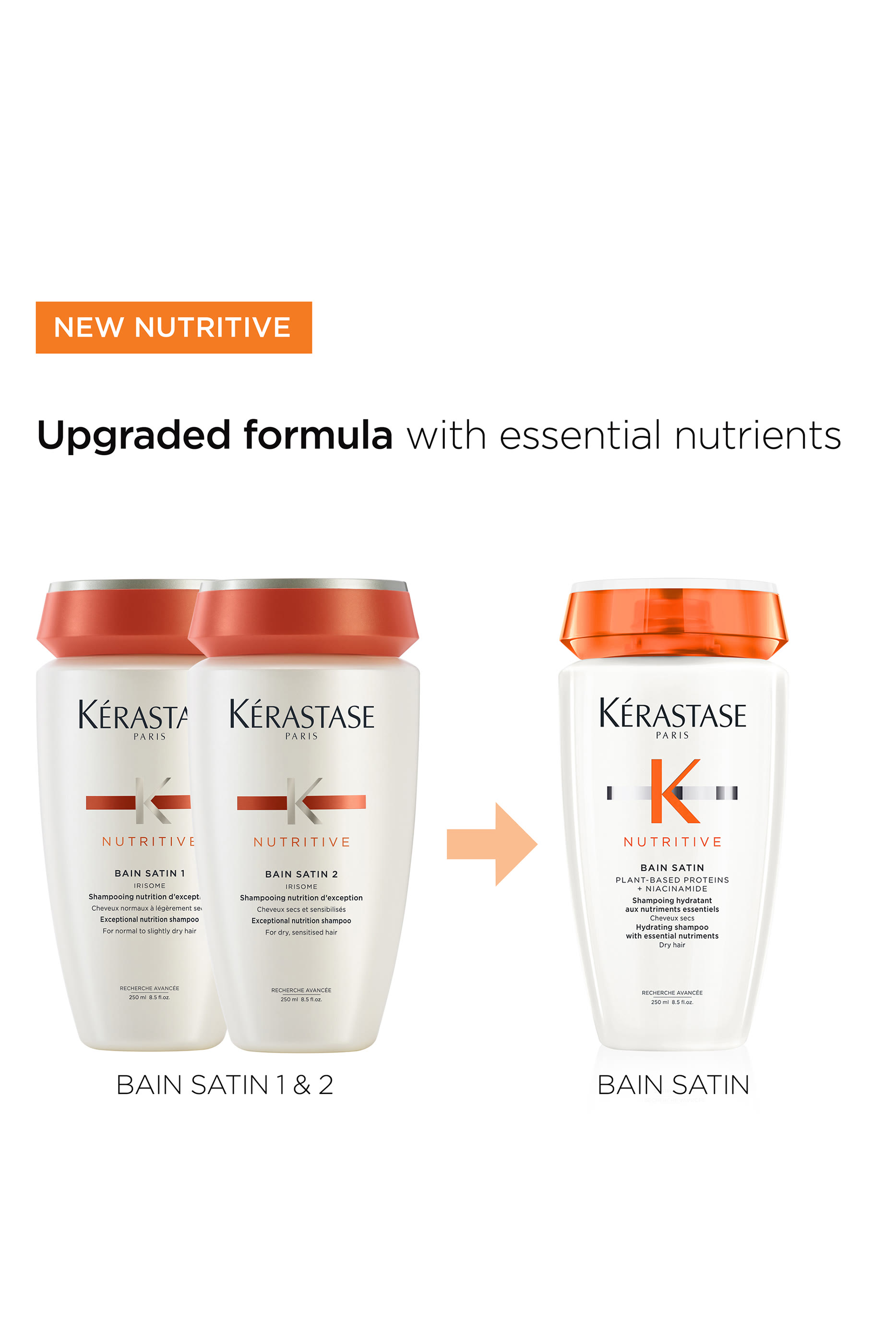 Nutritive Bain Satin Shampoo For Dry Hair