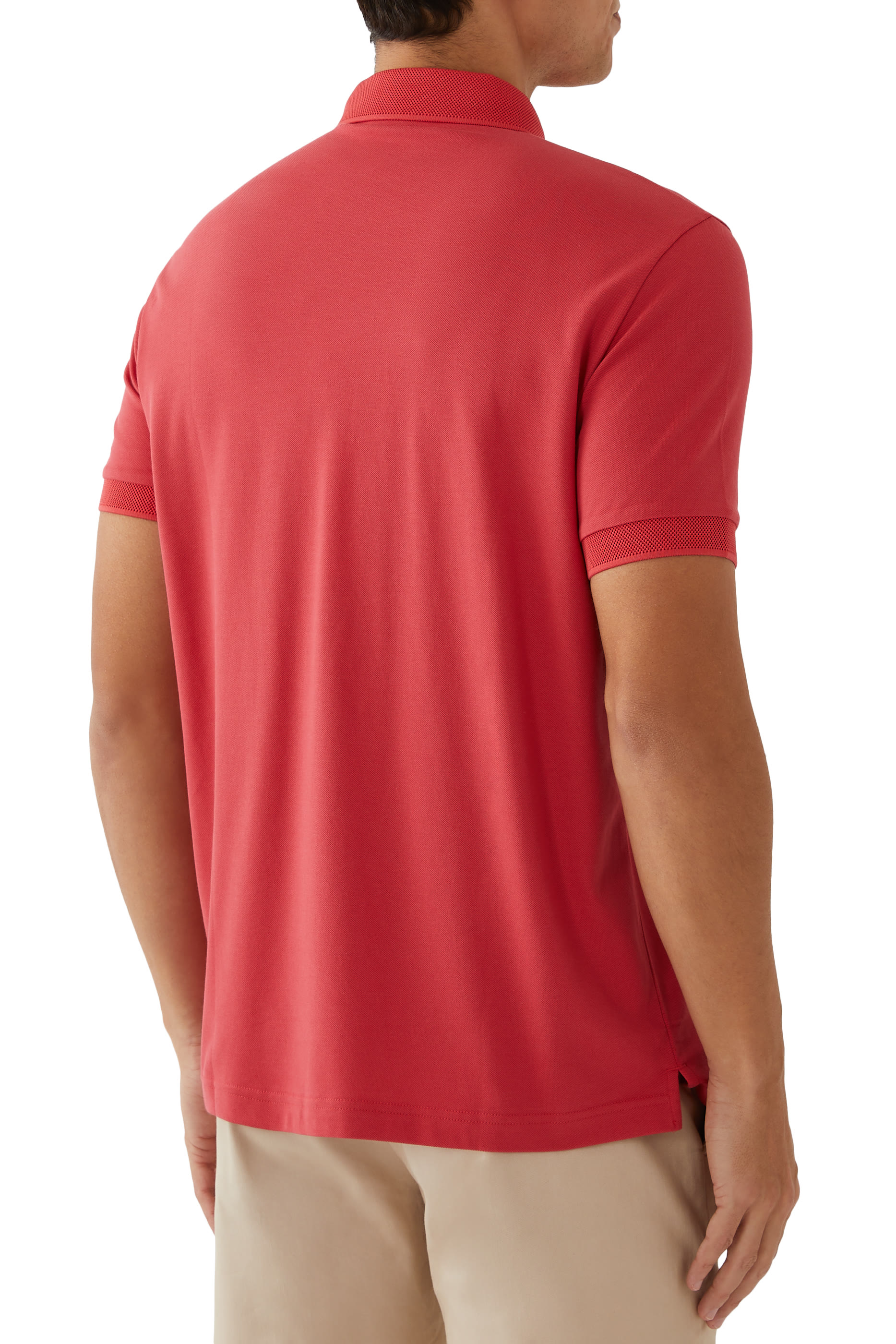 Logo Slim-Fit Polo Shirt in Stretch Piquet