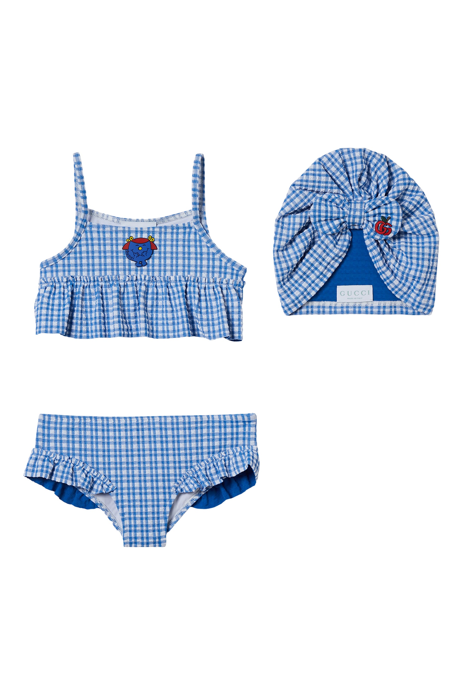 Kids Frills Gingham Bikini Set