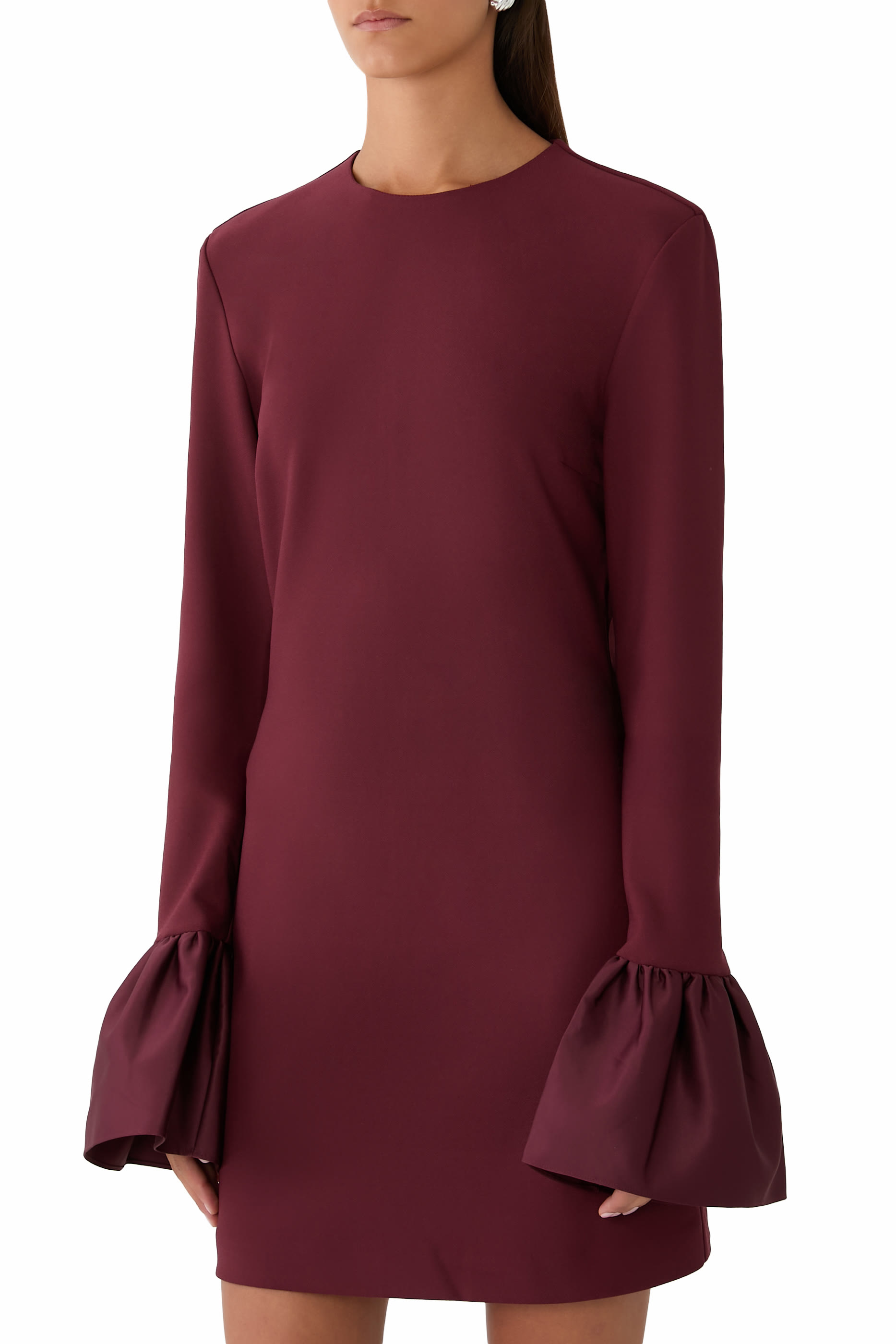 Frill Sleeves Mini Dress
