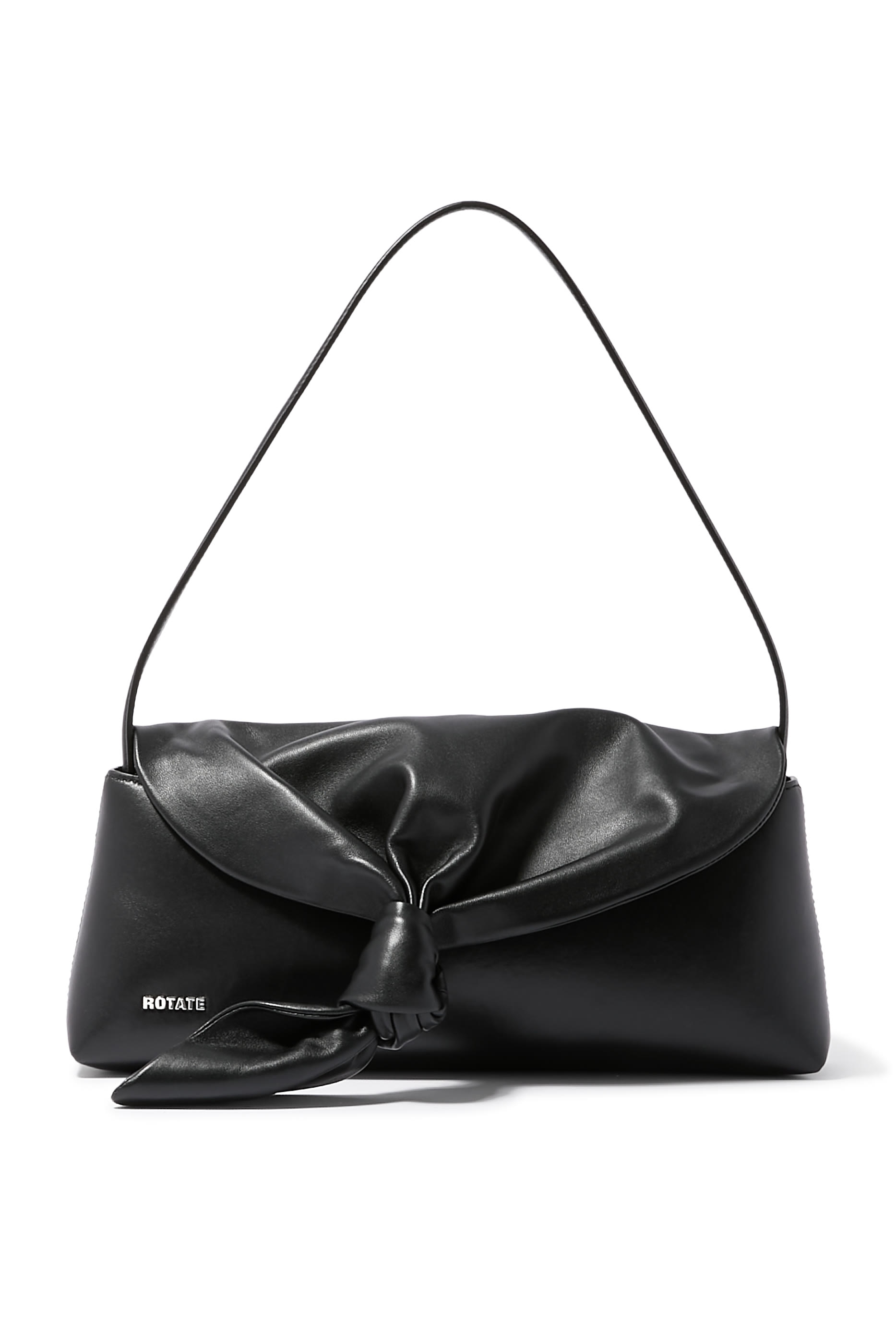 Leather Knot Scarf Bag 