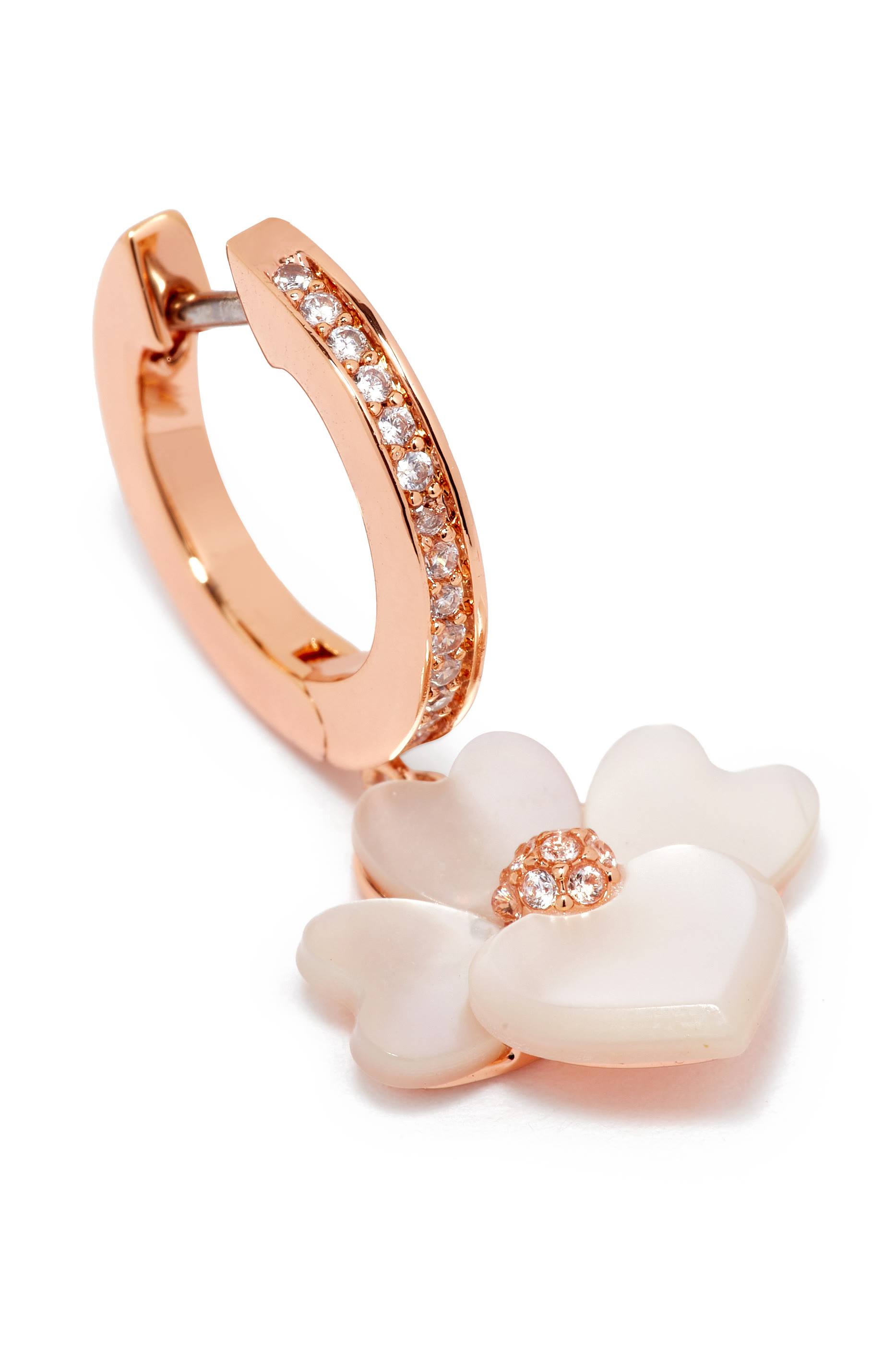 Precious Pansy Pavé Drop Earrings