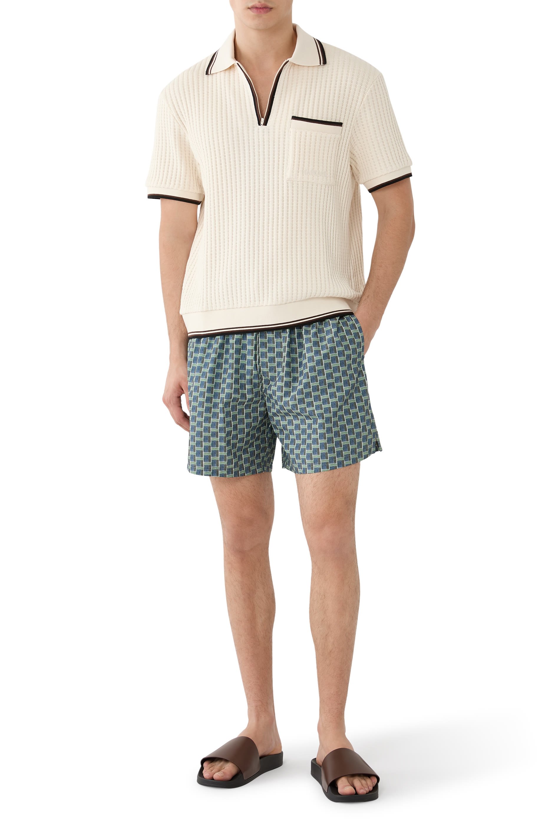 Geometrical Swim Shorts