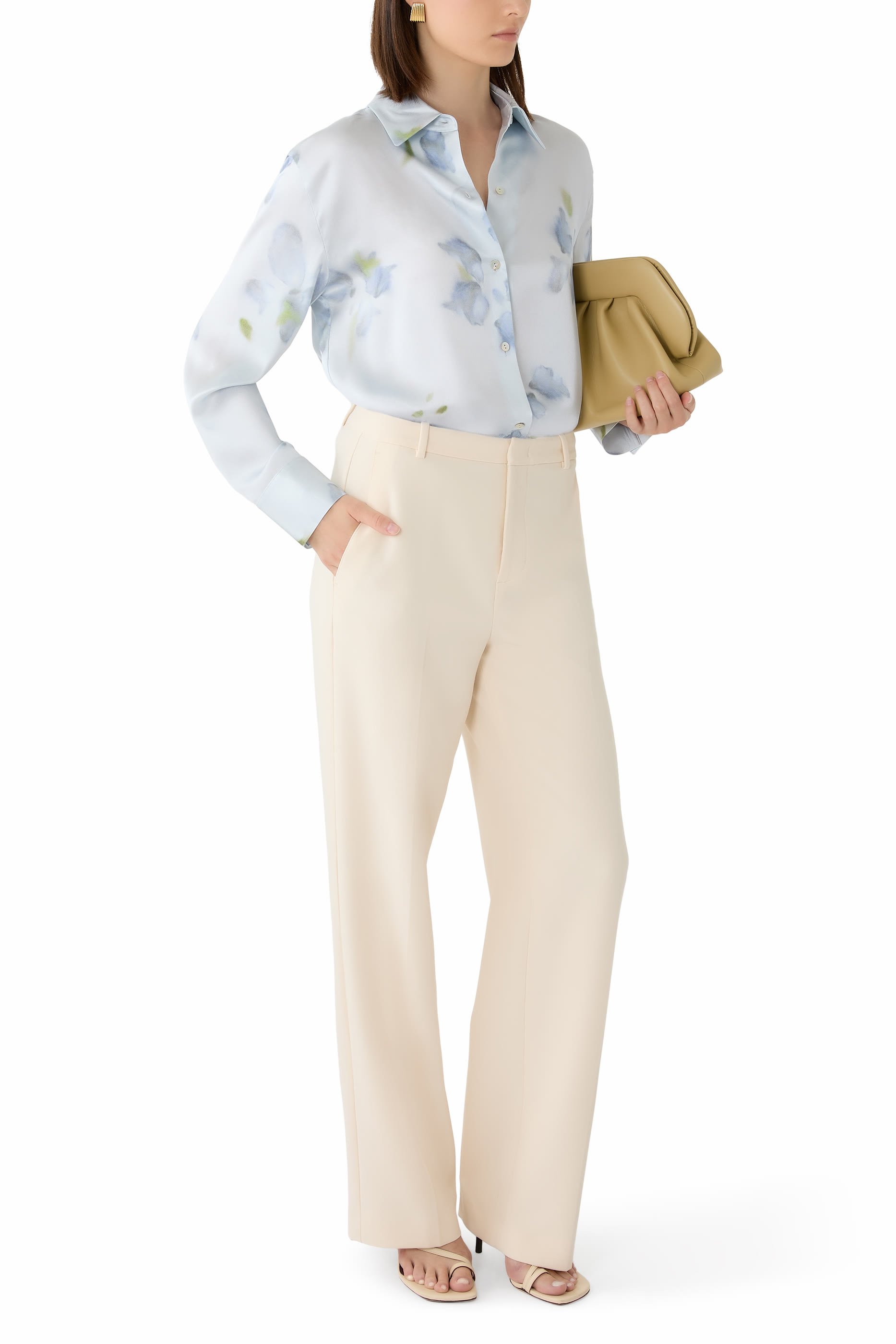 Petal Blur Button-Front Shirt