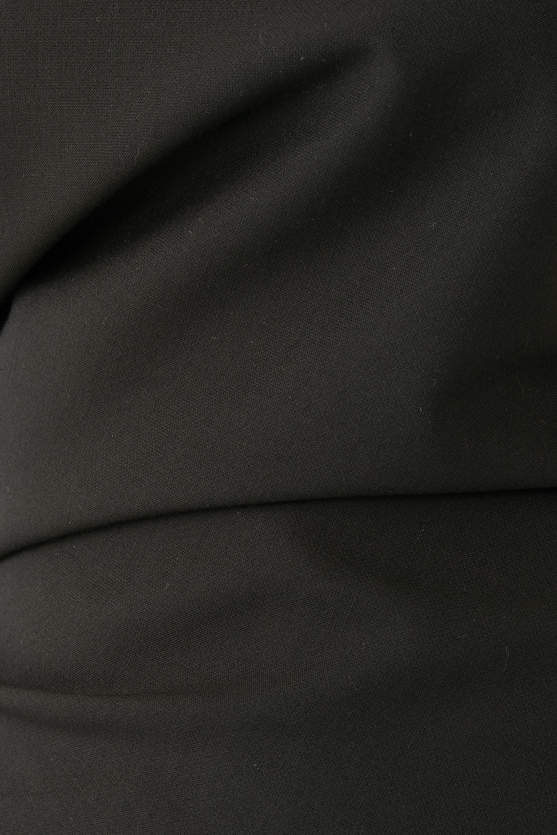 Draped Wool Lapel Top