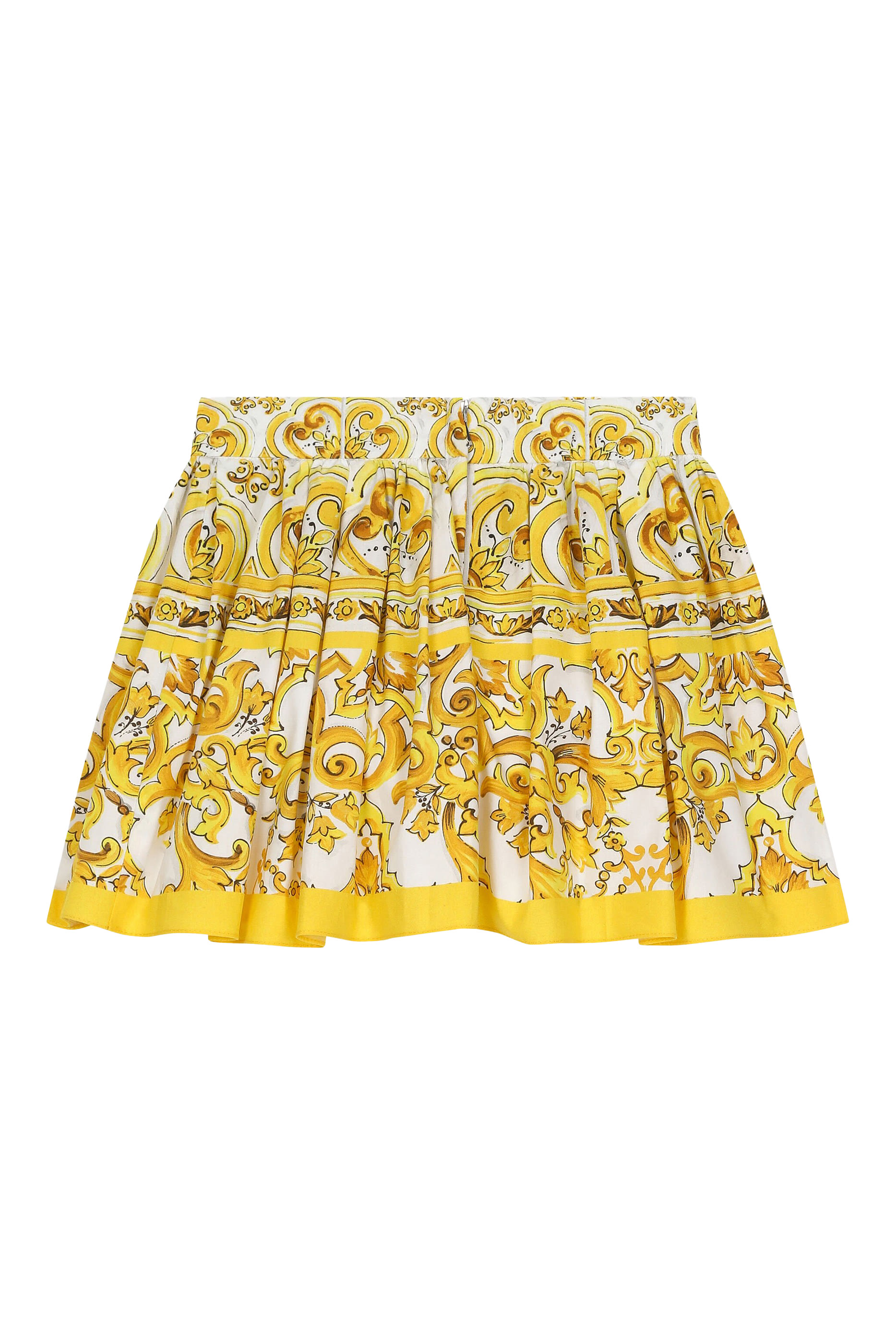 Kids Short Skirt with Majolica Print